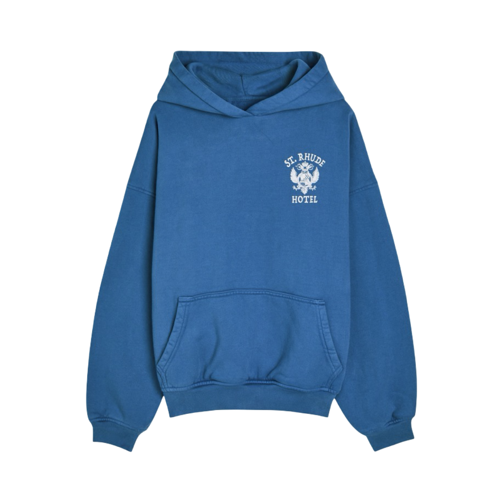 RHUDE SEAL HOODED COTTON SWEATSHIRT