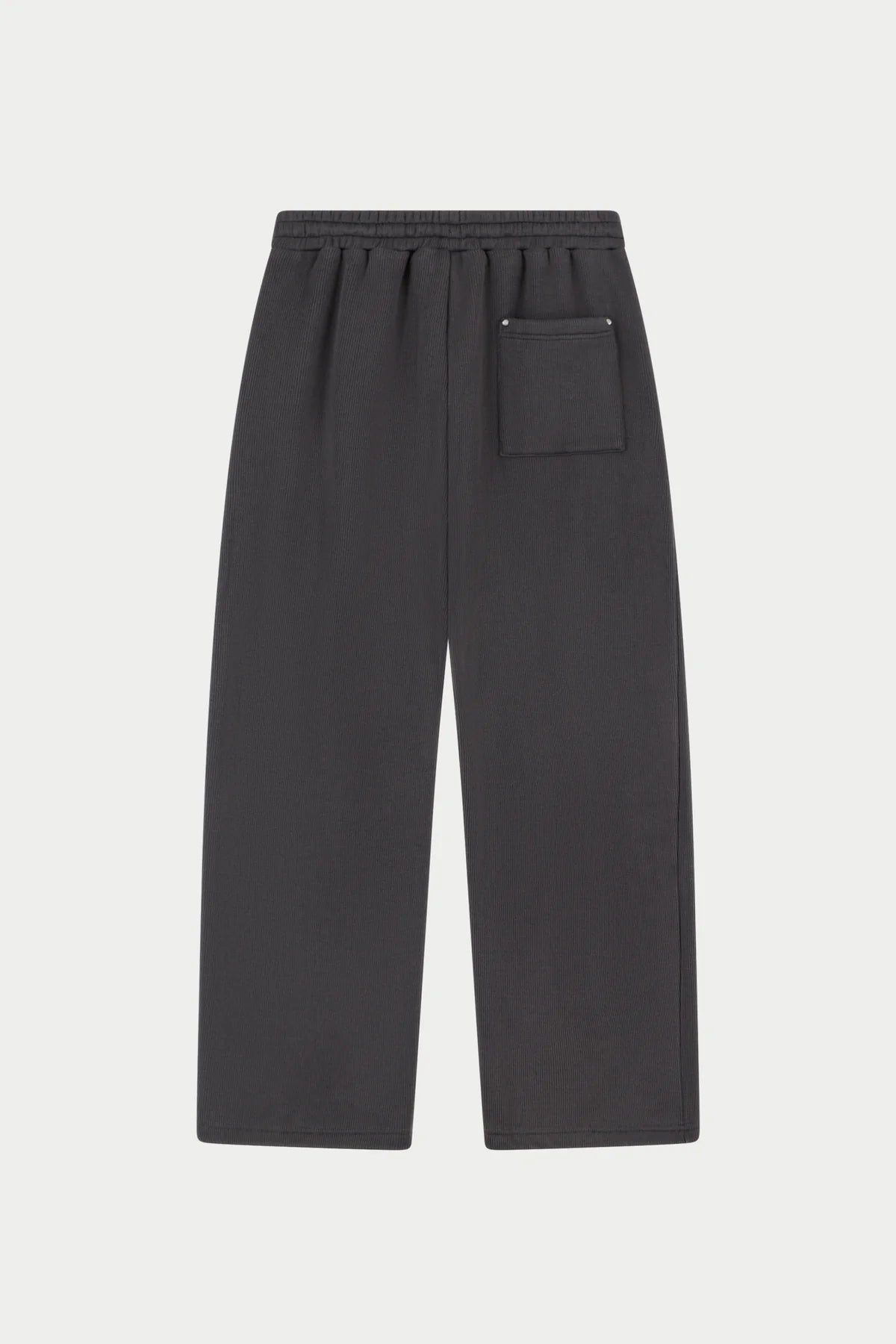 THE COUTURE CLUB KNIT CONTRAST DRAWCORDS RELAXED JOGGER - CHARCOAL