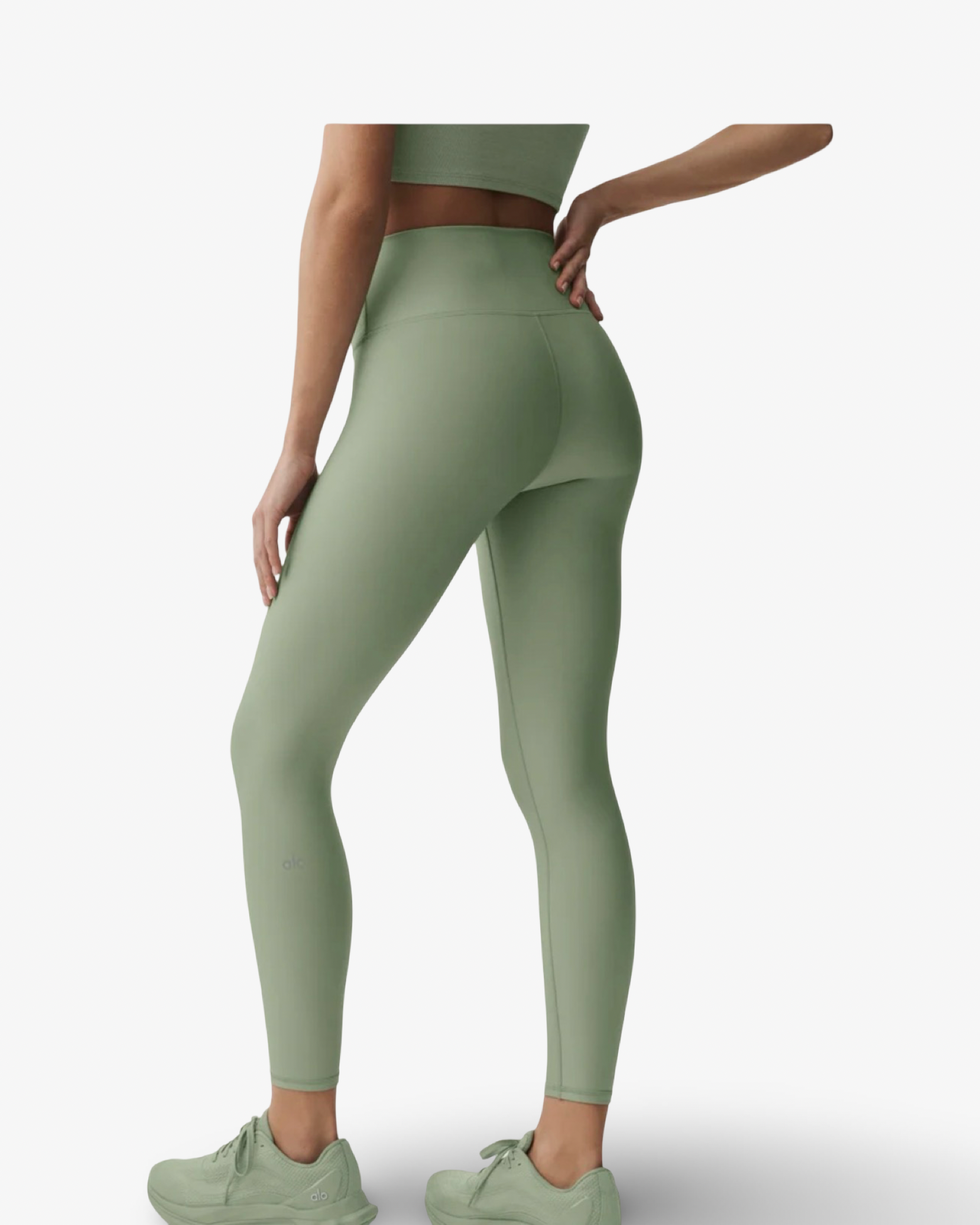 ALO 7/8 HIGH-WAIST AIRLIFT LEGGINGS DUNE GRASS