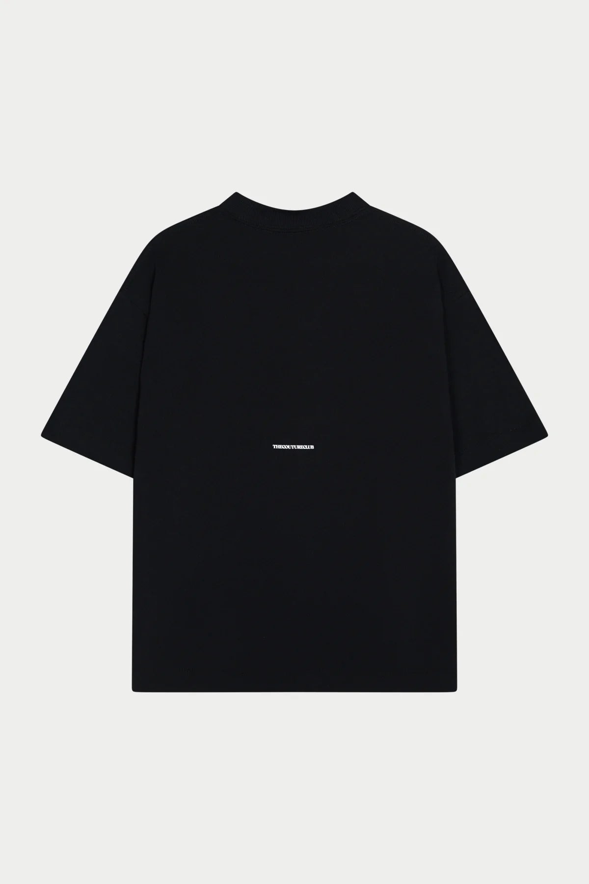 THE COUTURE CLUB DOUBLE MICRO COPYRIGHT PRINT T-SHIRT - BLACK