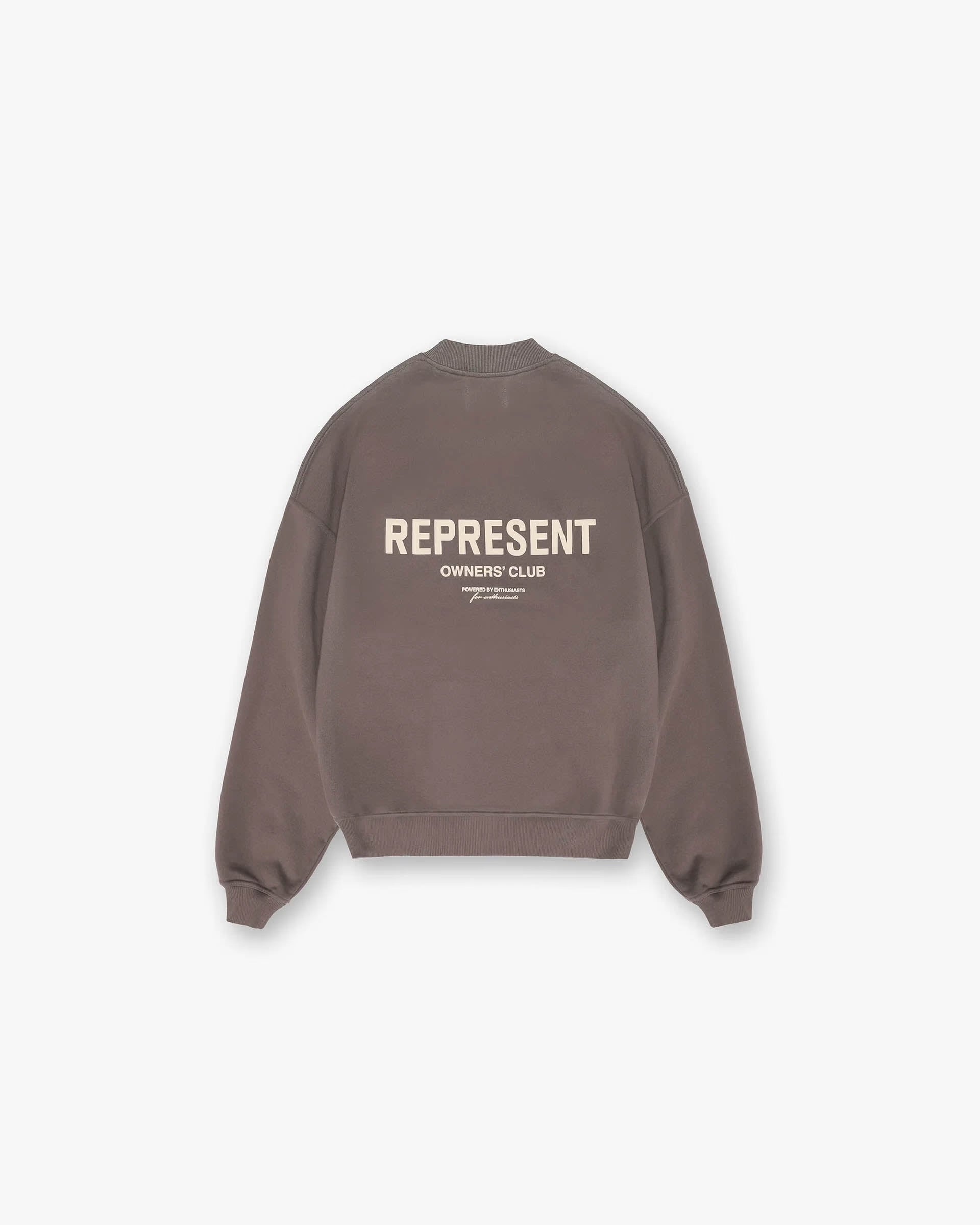 REPRESENT OWNERS CLUB SWEATSHIRT - FOG
