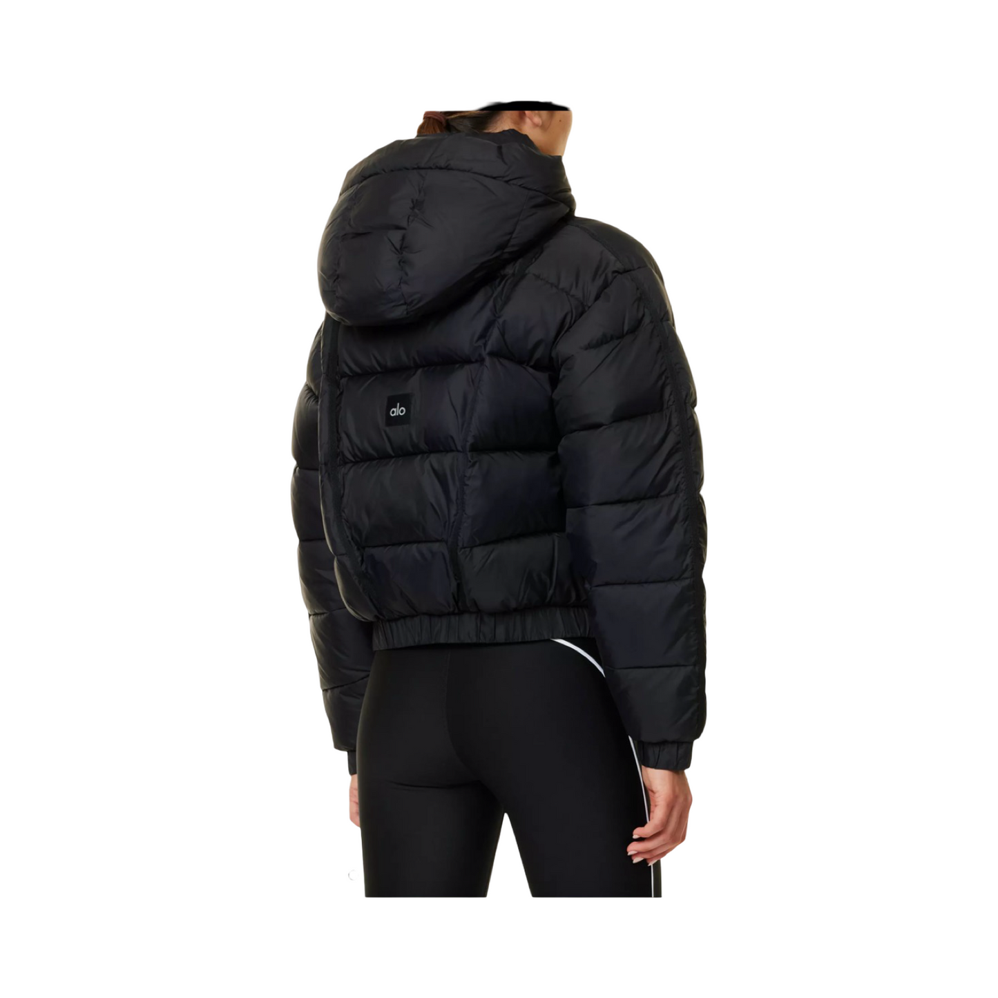 ALO ASPEN LOVE PUFFER NYLON JACKET