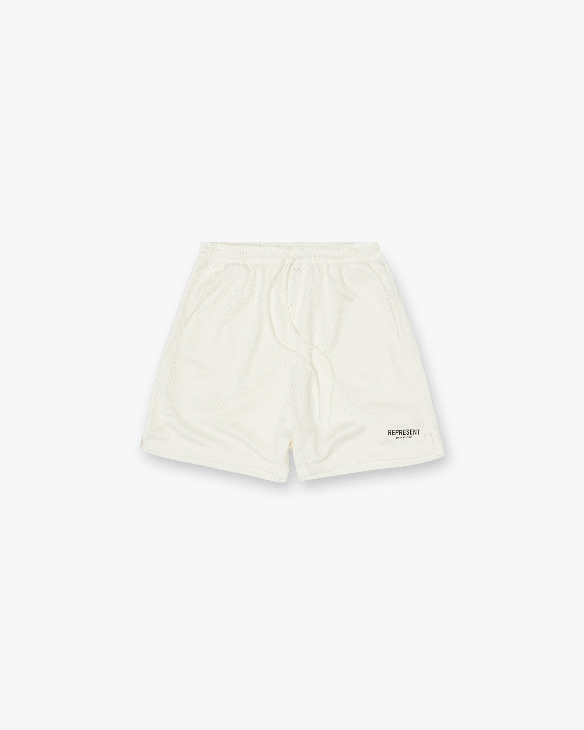 REPRESENT OWNERS MESH CLUB SHORT - FLAT WHITE