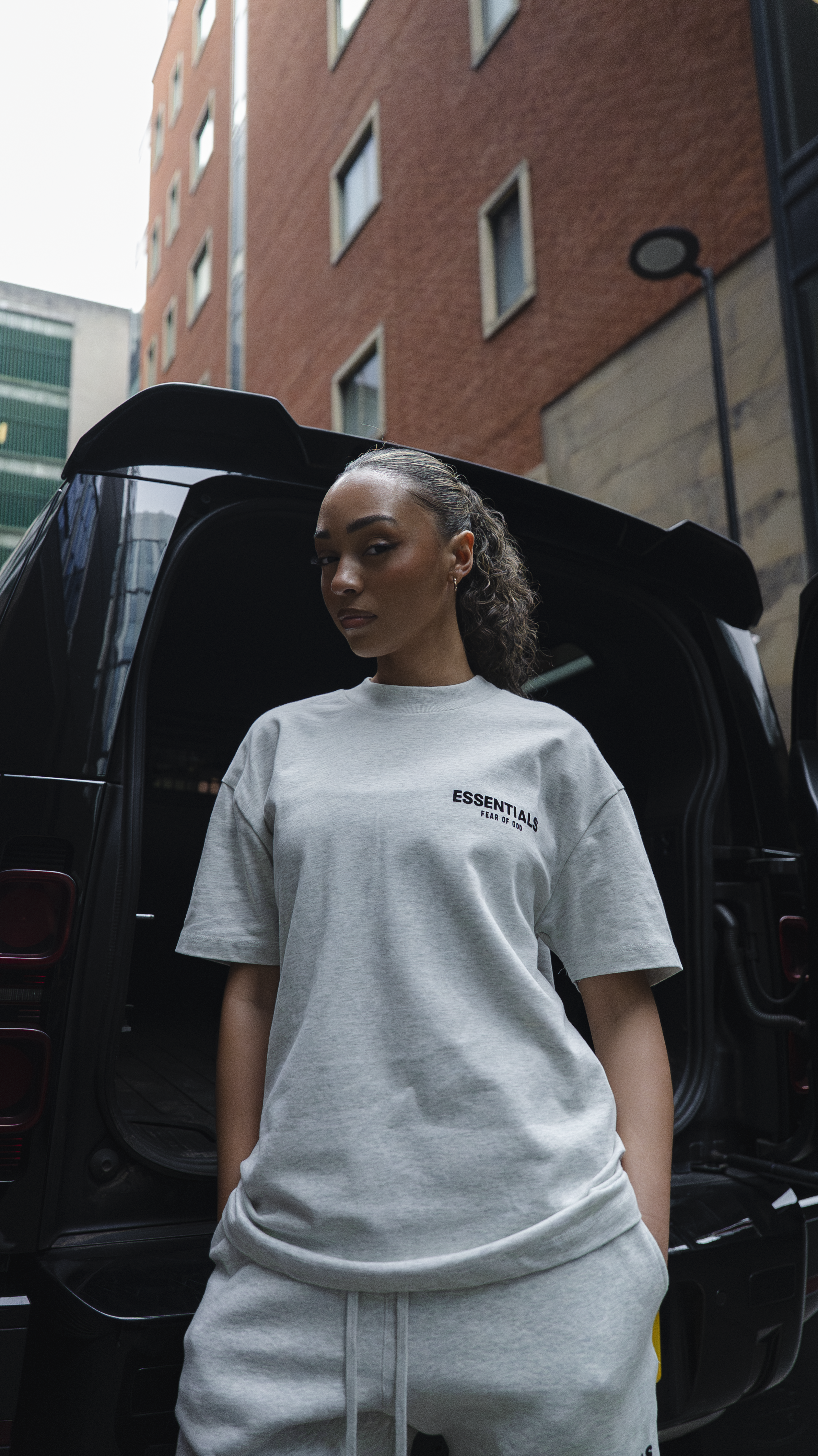 FEAR OF GOD ESSENTIALS T-SHIRT - LIGHT HEATHER GREY