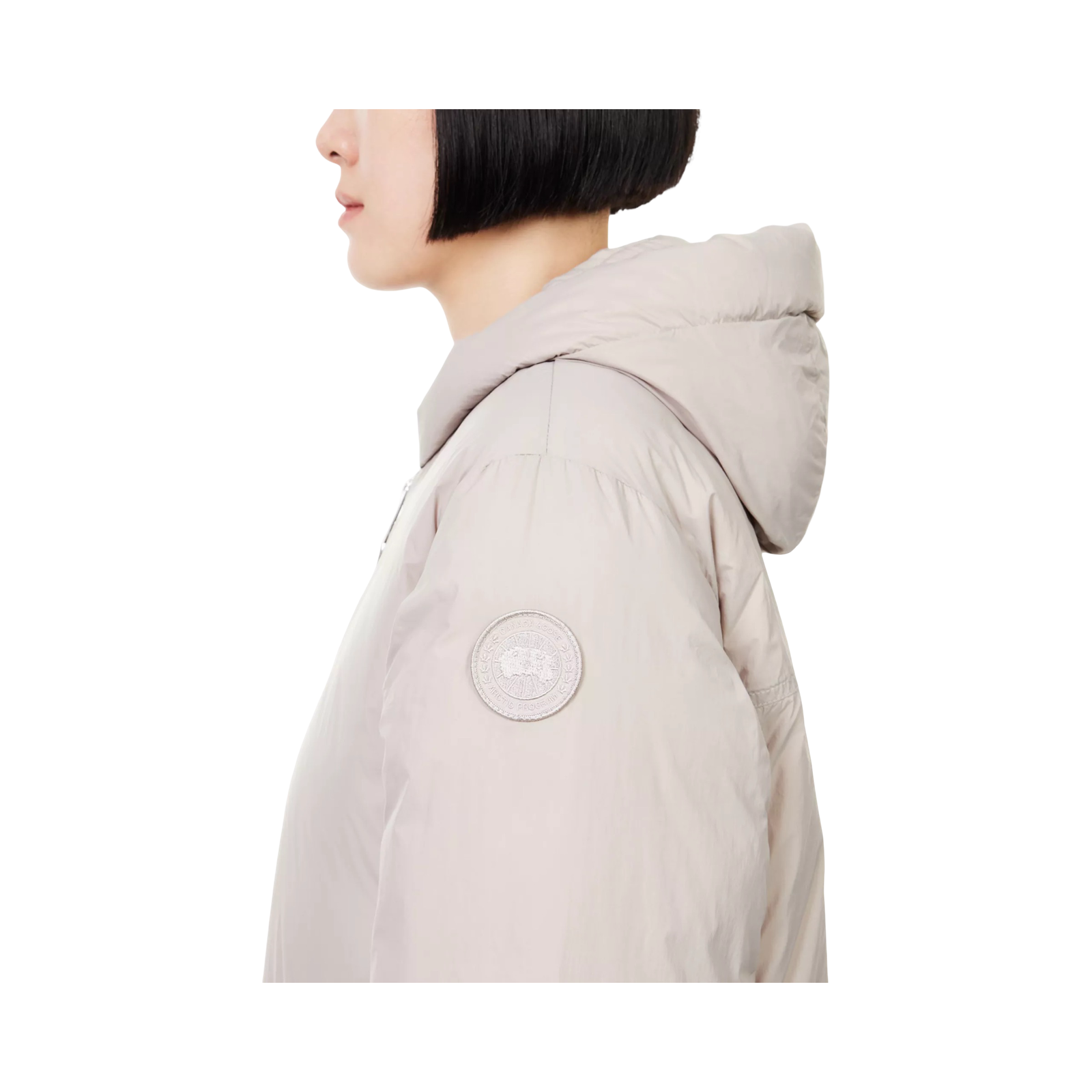 CANADA GOOSE ELBA NYLON-DOWN JACKET LIMESTONE