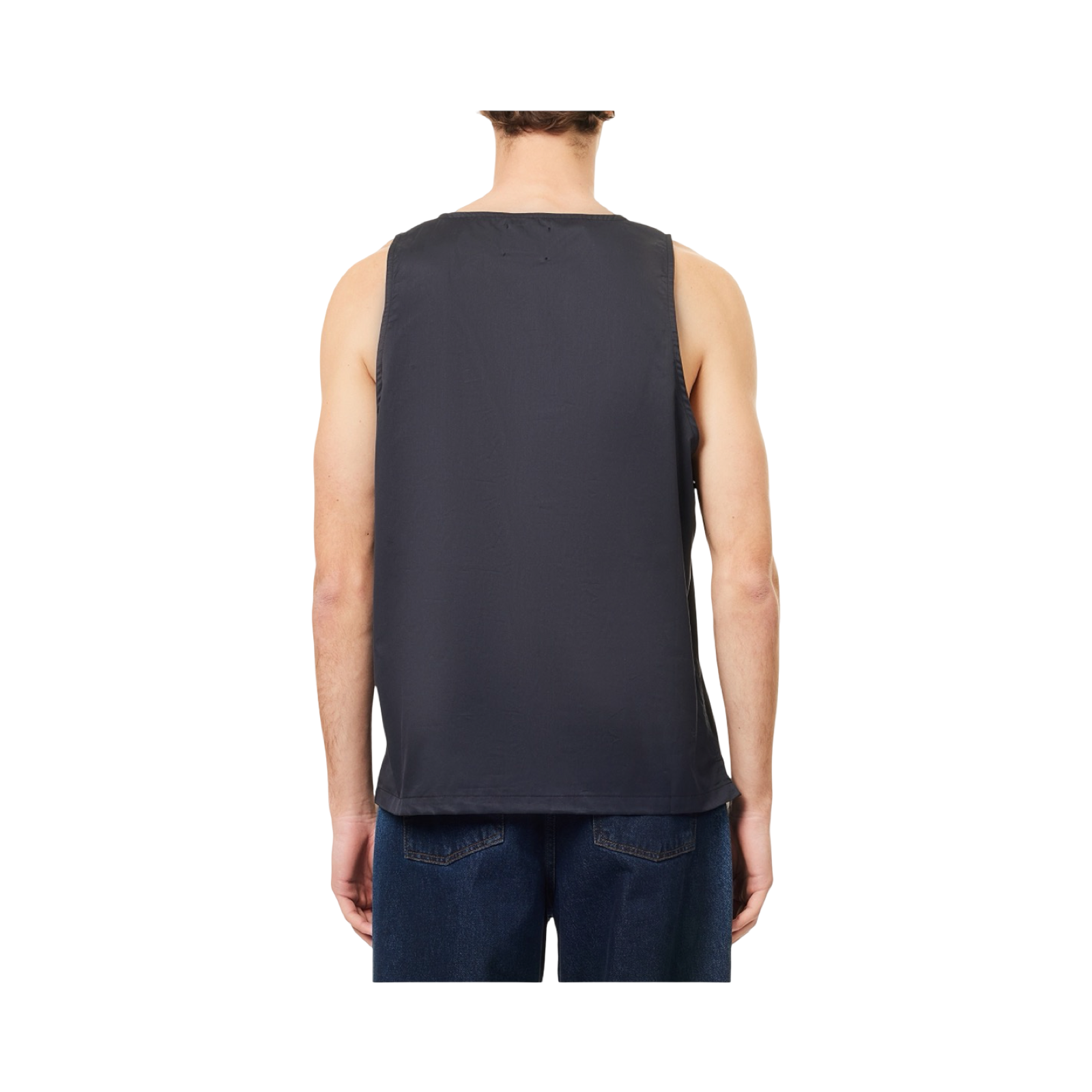 GALLERY DEPT RESORT SLEEVELESS COTTON-POPLIN TOP - BLACK