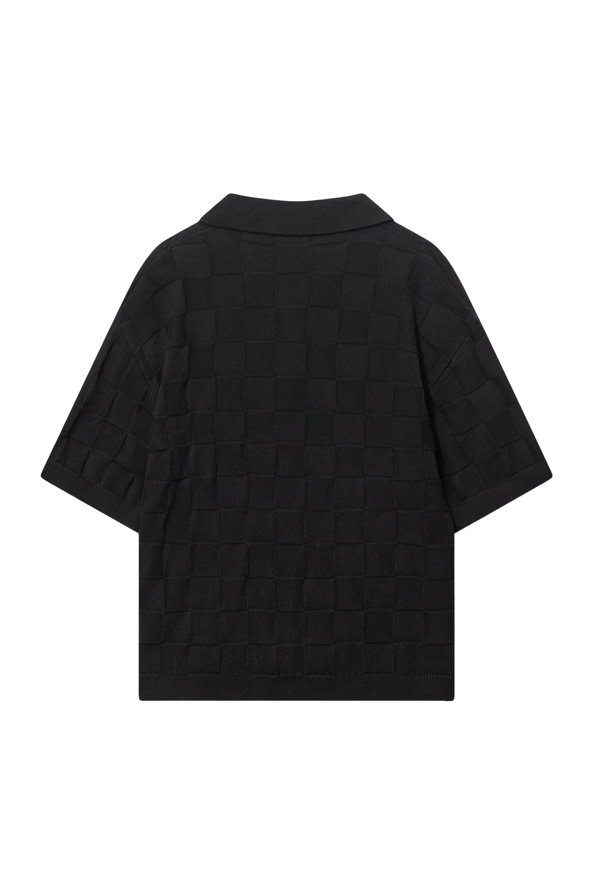 THE COUTURE CLUB CHECKERBOARD KNITTED SHIRT