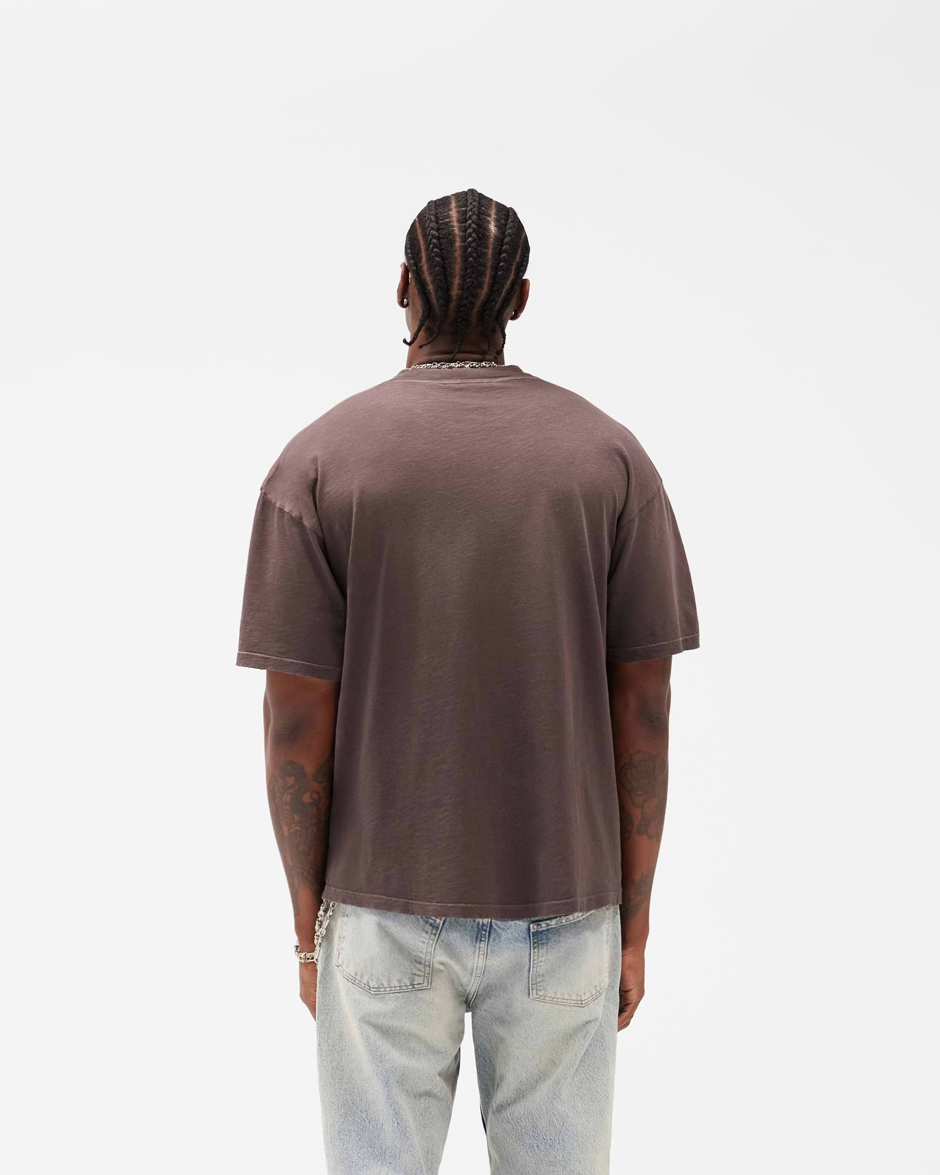 REPRESENT ENGLAND T-SHIRT - WASHED BROWN