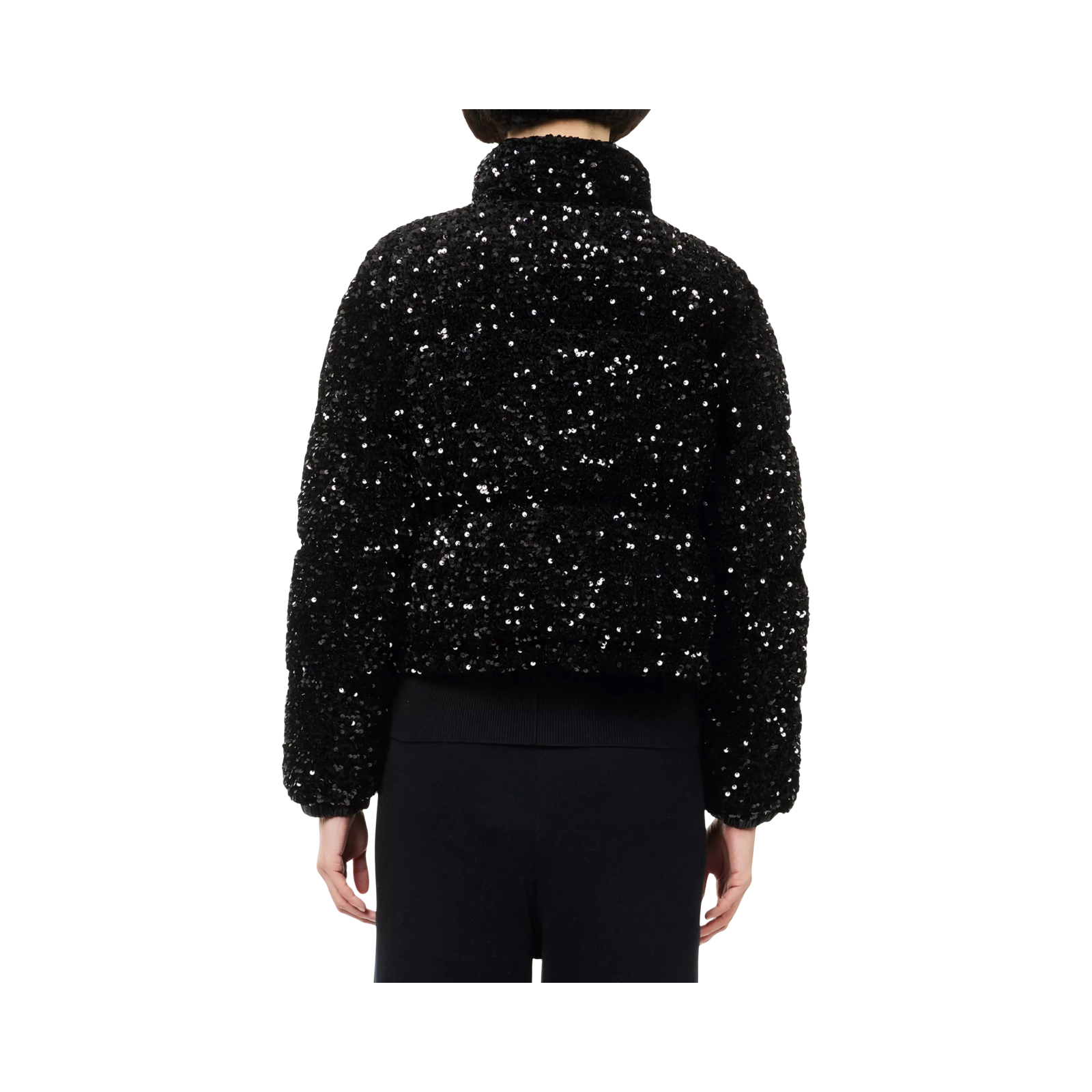 MONCLER LOUVI SEQUIN SHORT DOWN JACKET