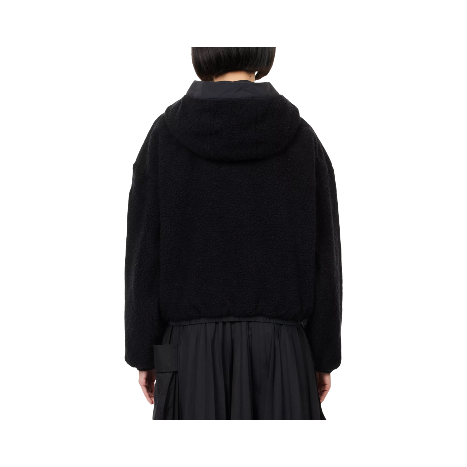 CANADA GOOSE ALBERNI REVERSIBLE FLEECE BOMBER JACKET BLACK