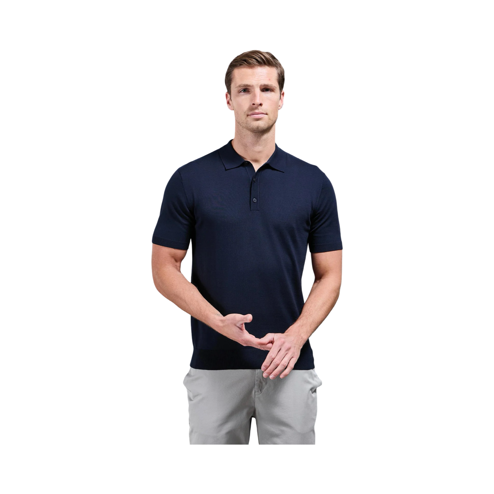 ARNE SHORT SLEEVE POLO SHIRT NAVY