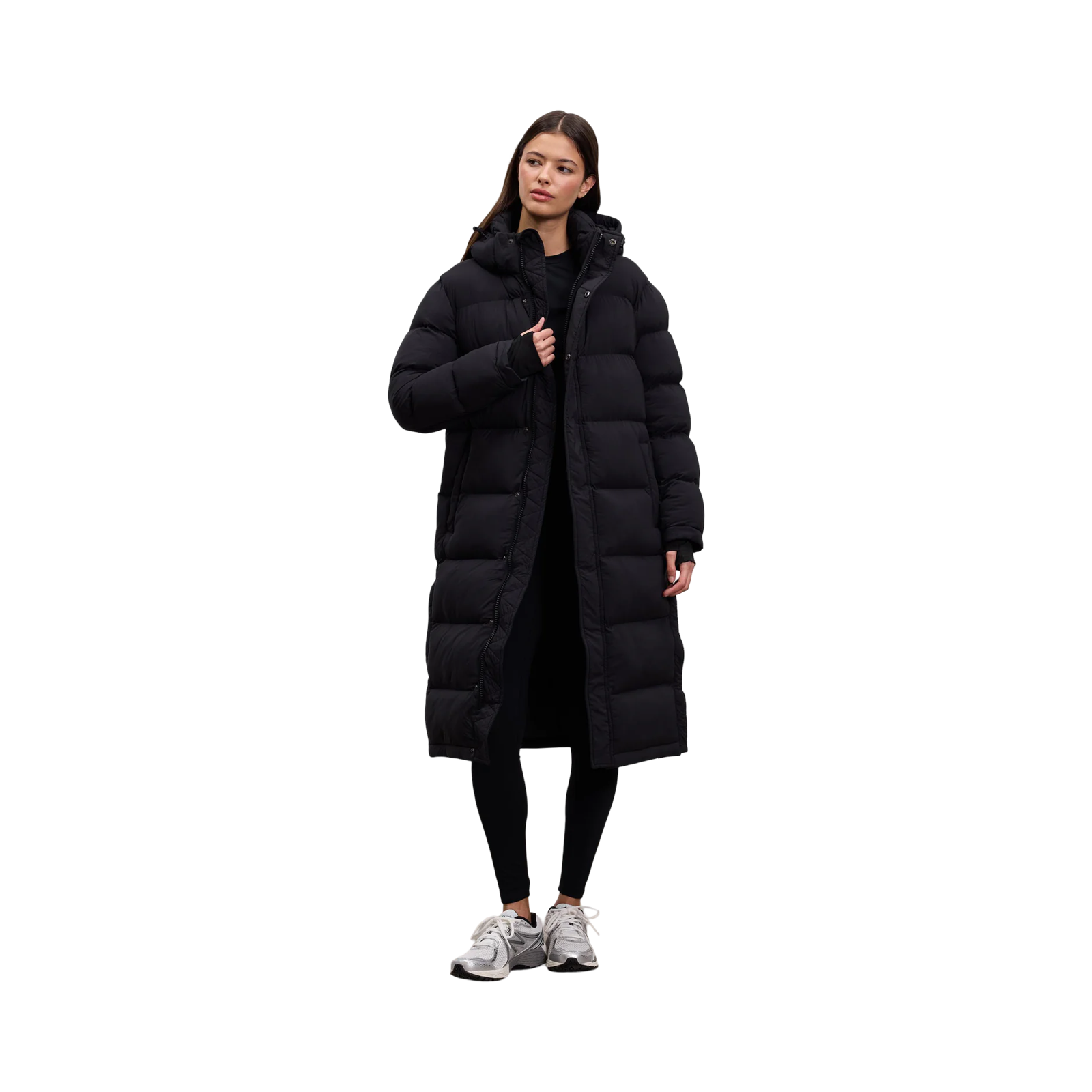 ARNE MID LENGTH PUFFER JACKET BLACK