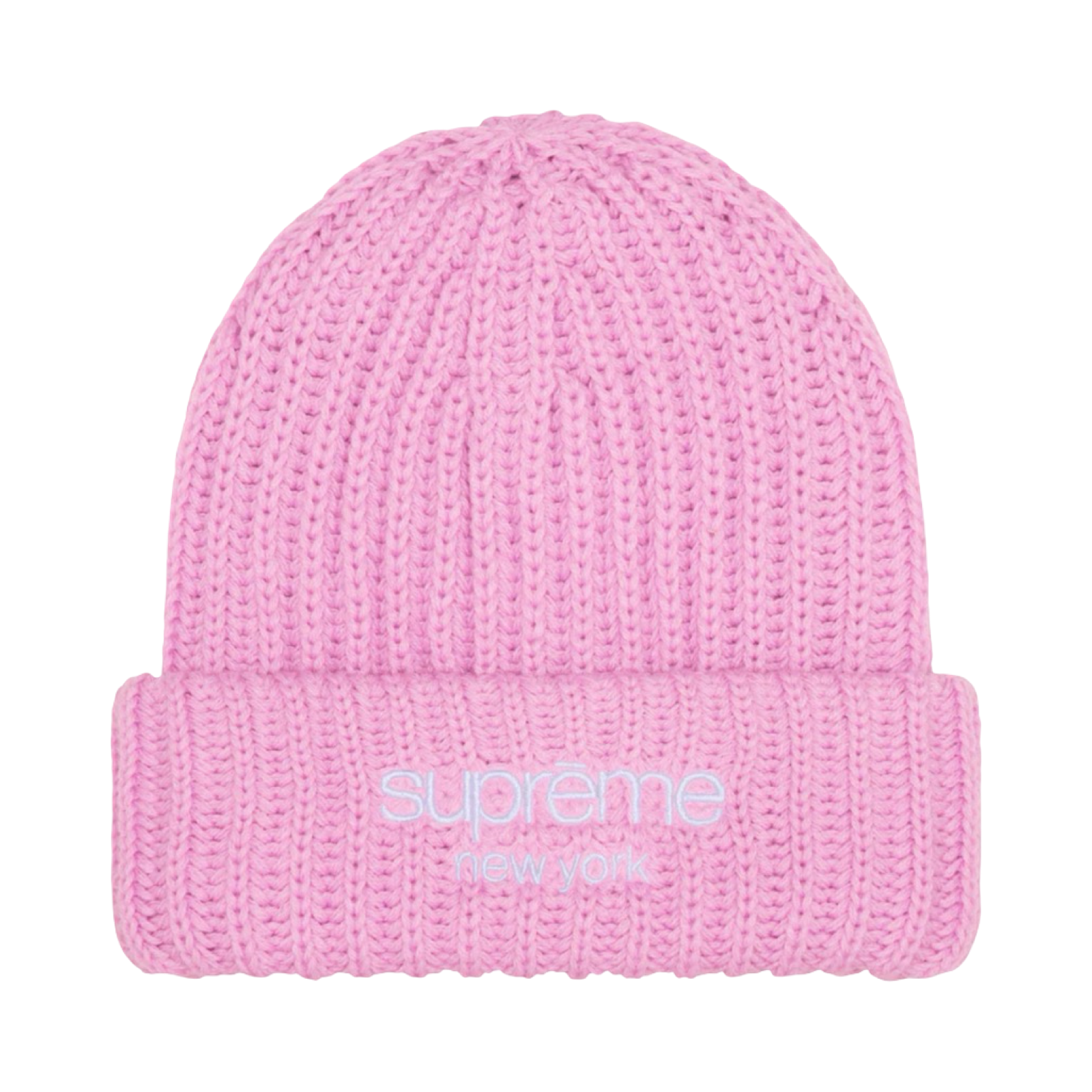 SUPREME CHUNKY RIB CLASSIC LOGO BEANIE