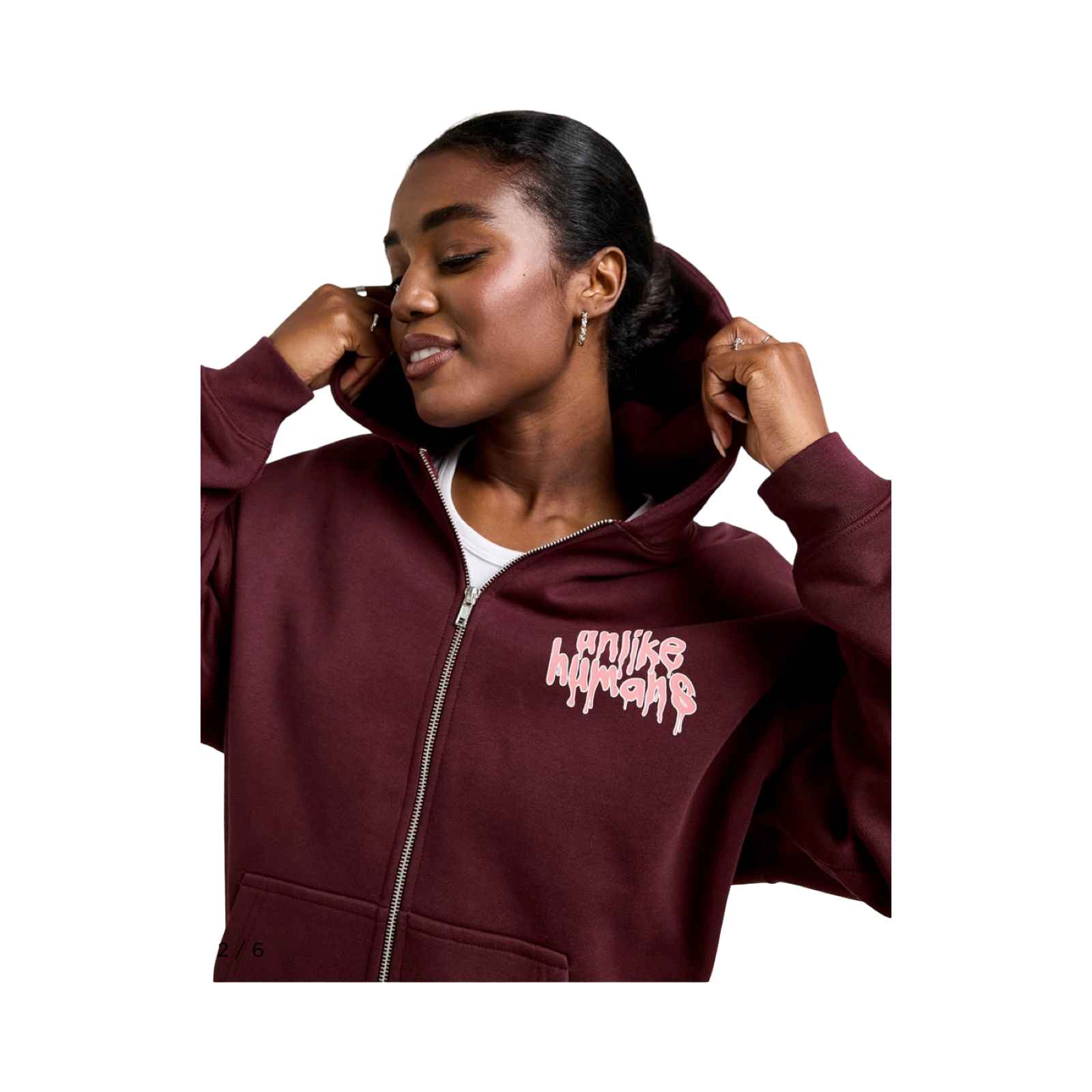 UNLIKE HUMANS ICE CREAM FULL ZIP HOODIE