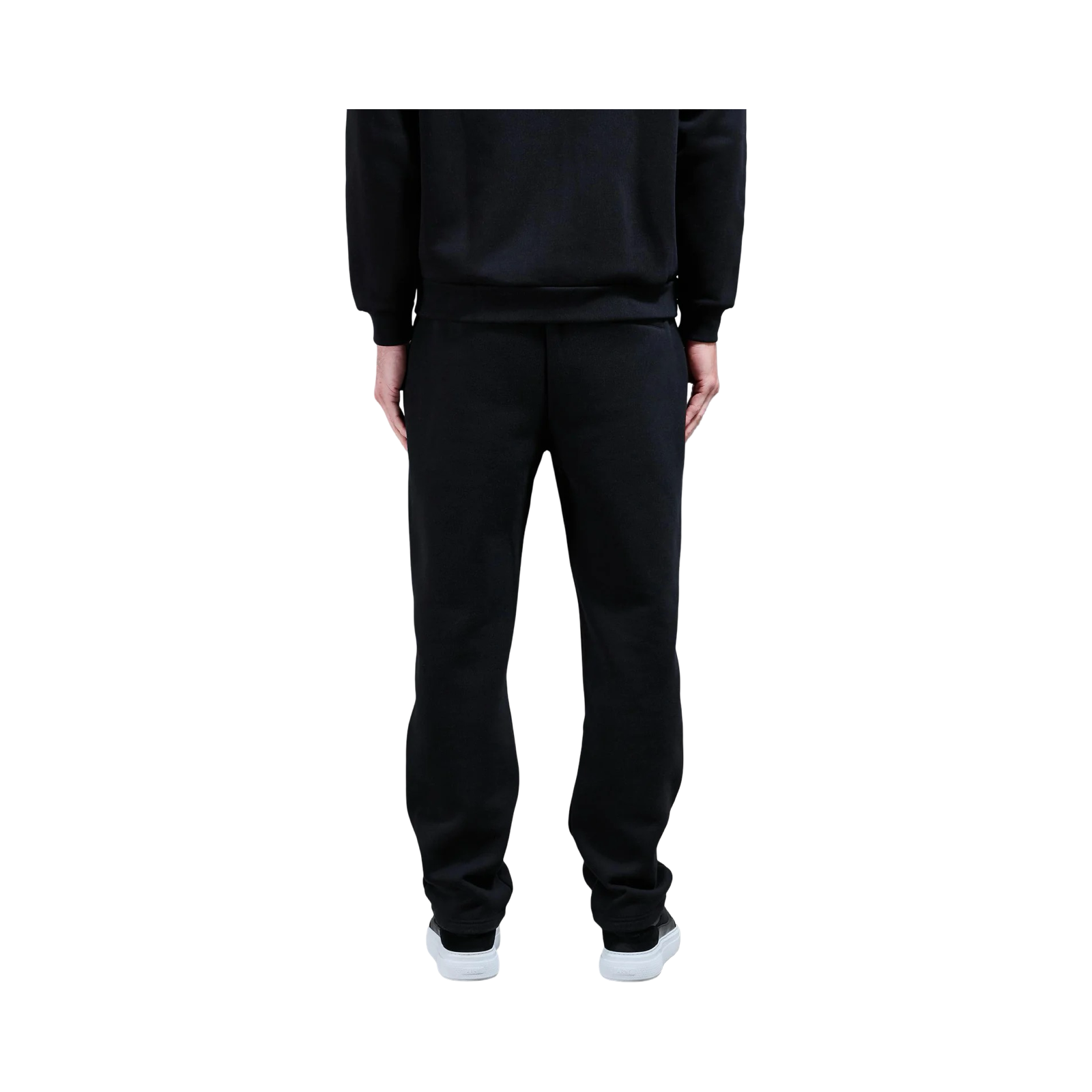 ARNE RELAXED FIT STRAIGHT LEG JOGGER BLACK