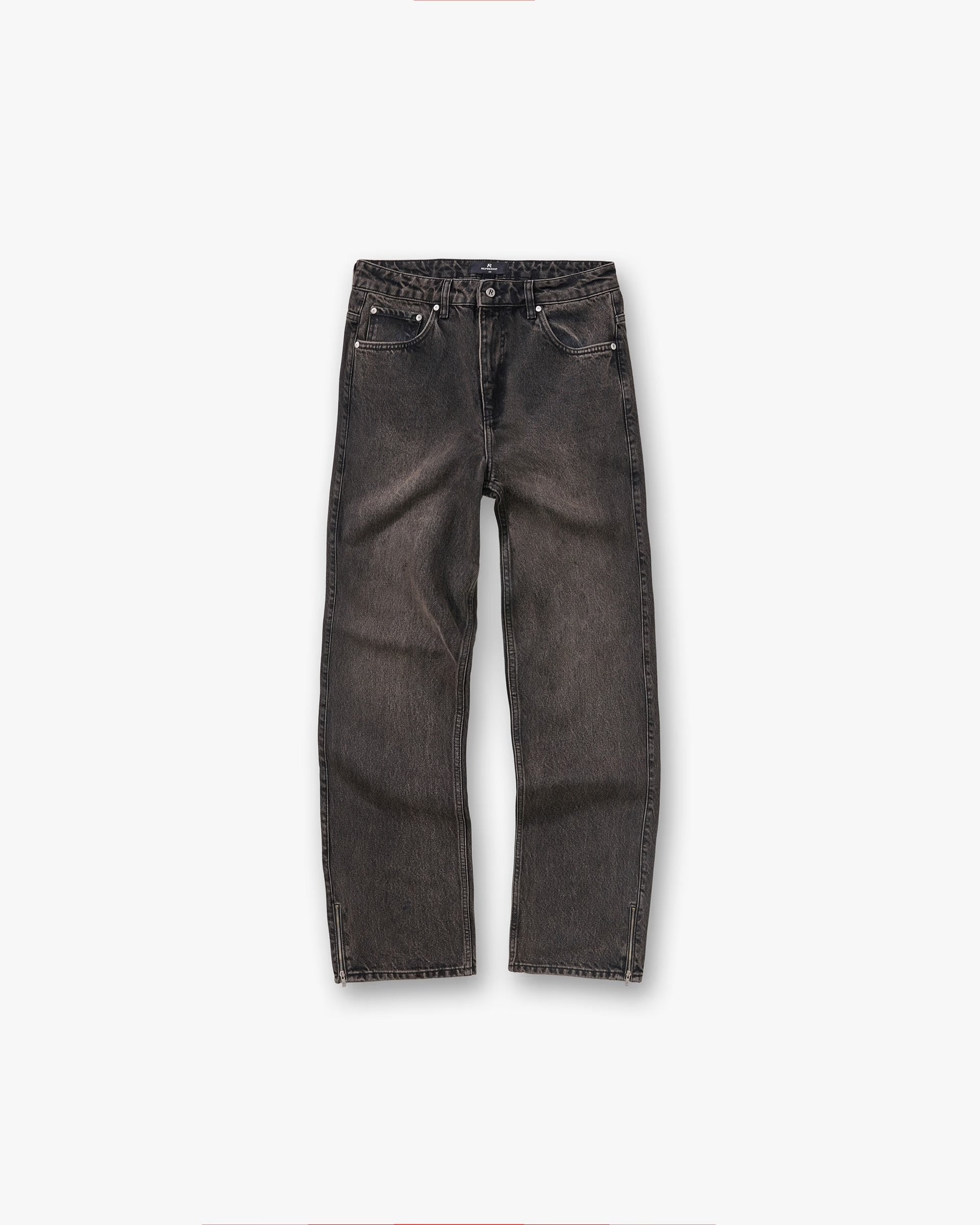 REPRESENT R2S SPLIT DENIM - SOOT