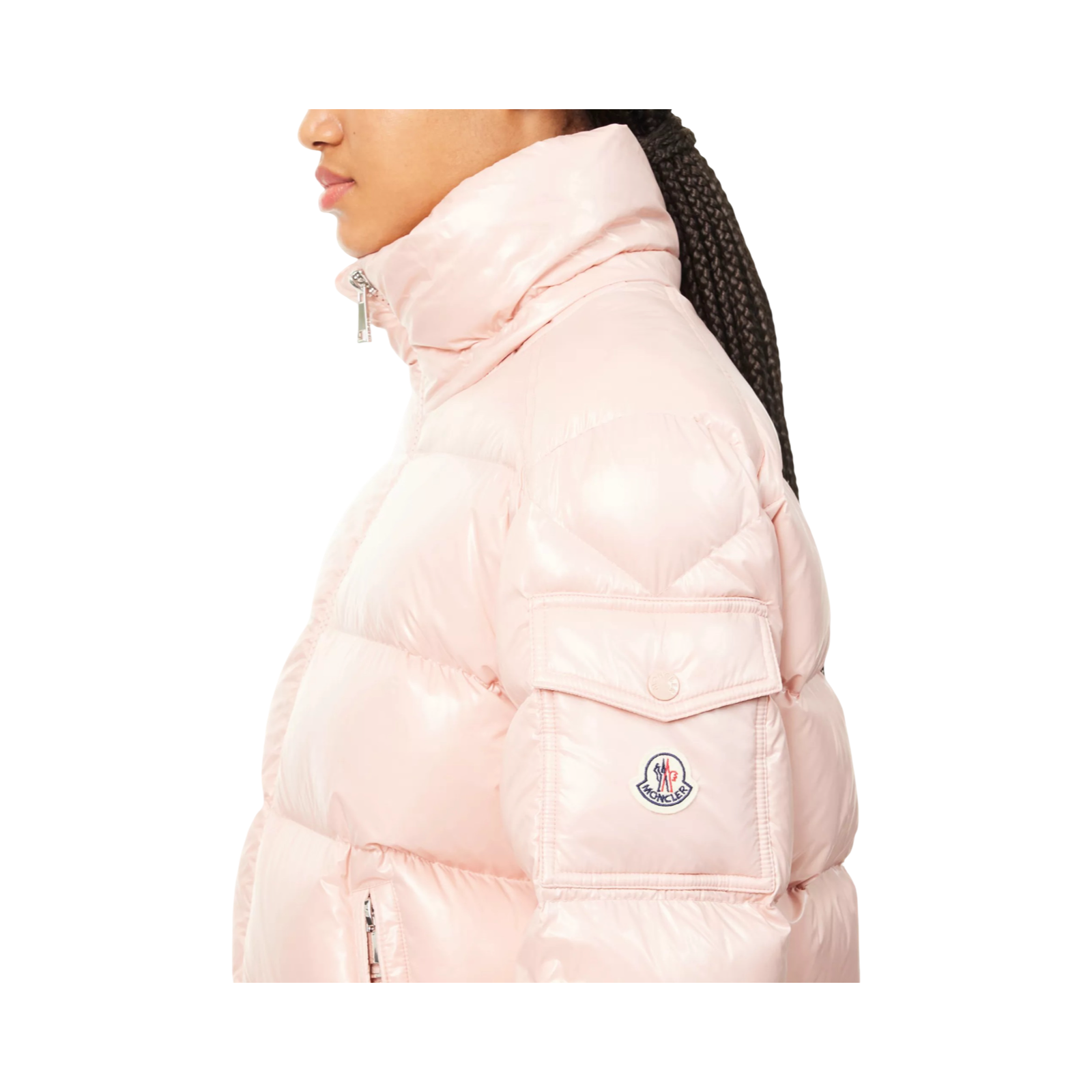 MONCLER MAIRE HOODED SHELL-DOWN JACKET PINK
