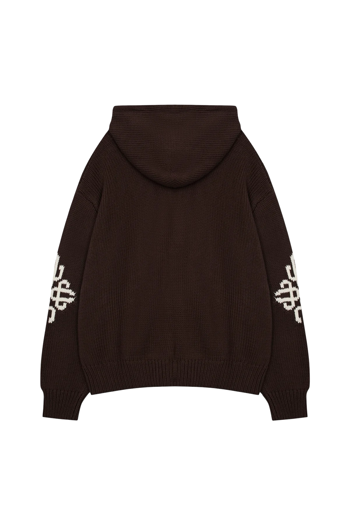 THE COUTURE CLUB CHUNKY KNIT ZIP HOODIE