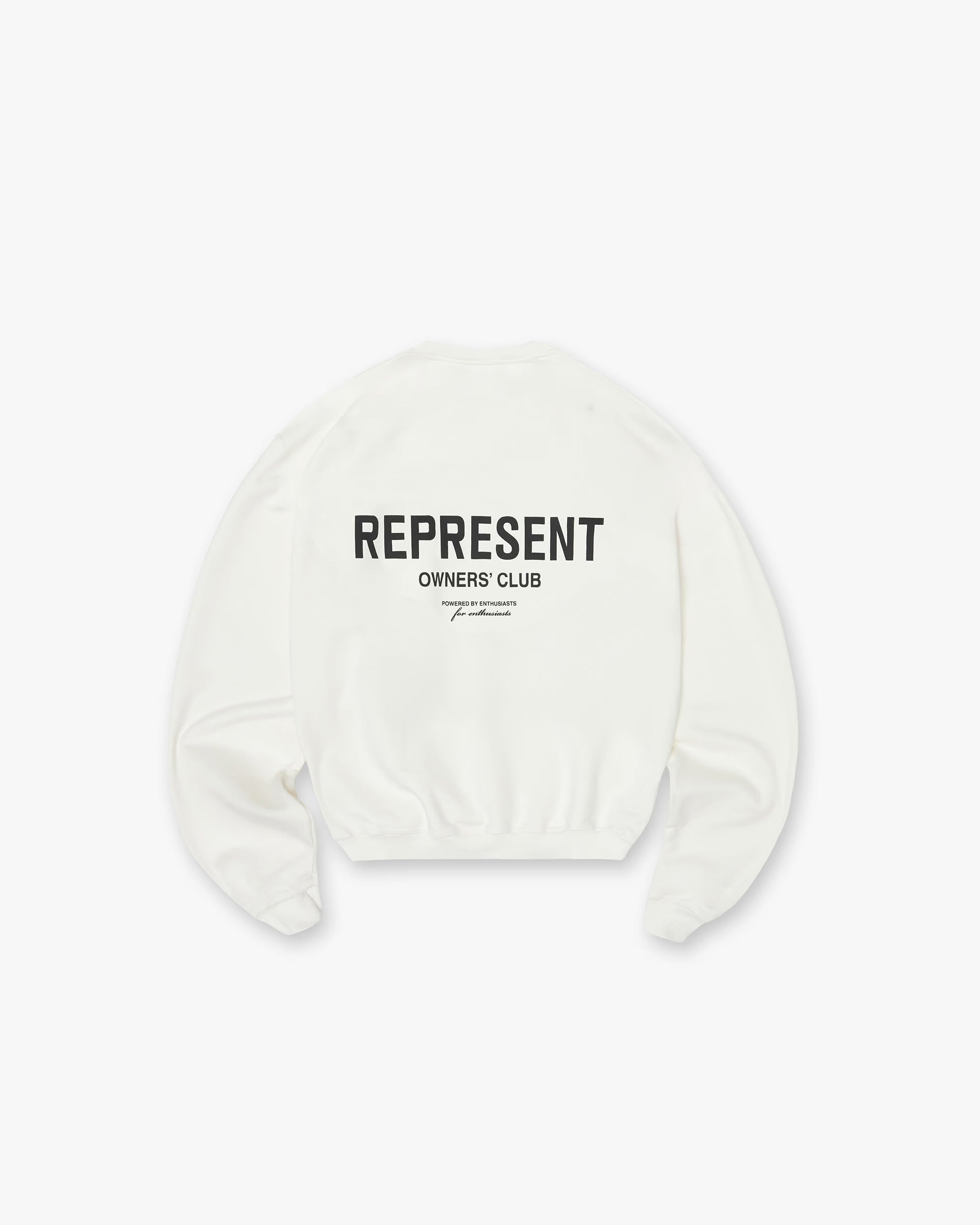 REPRESENT OWNERS CLUB SWEATSHIRT - FLAT WHITE