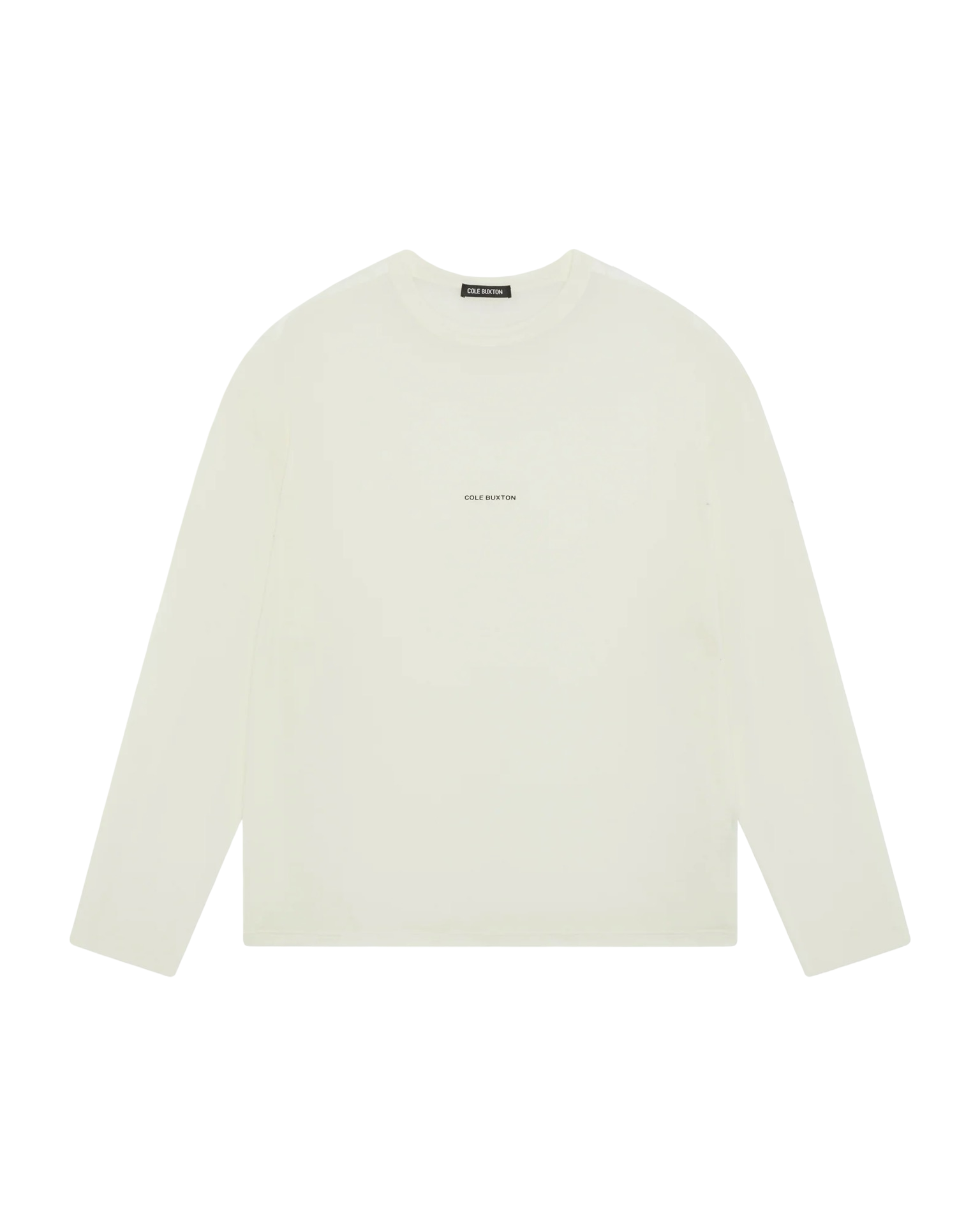COLE BUXTON MINI LOGO SHEER LONG SLEEVE T-SHIRT