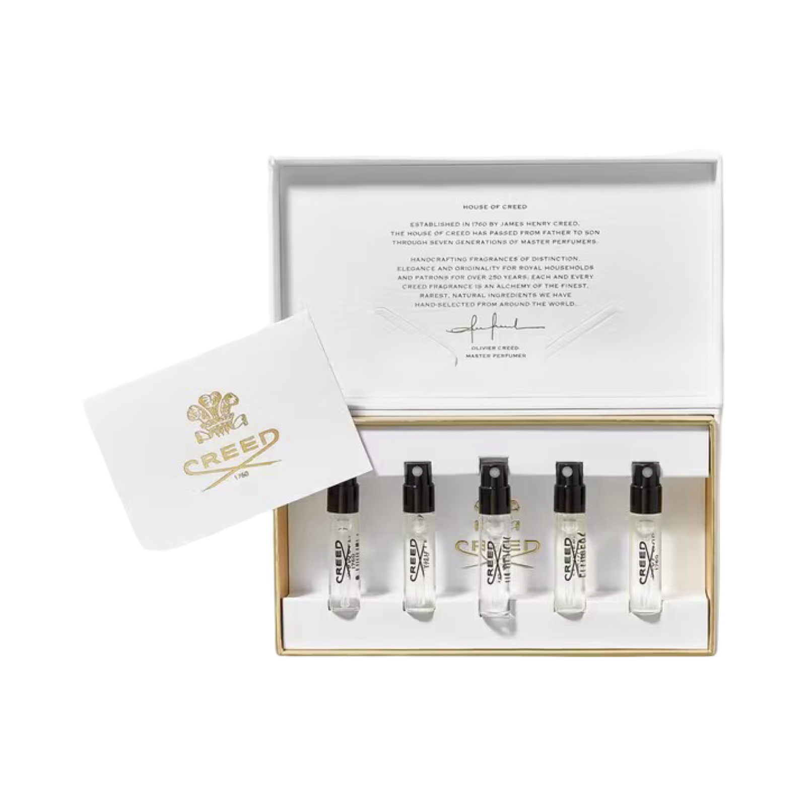 CREED MEN'S SAMPLE INSPIRATION FRAGRANCE GIFT SET, 5 X 1.7ML