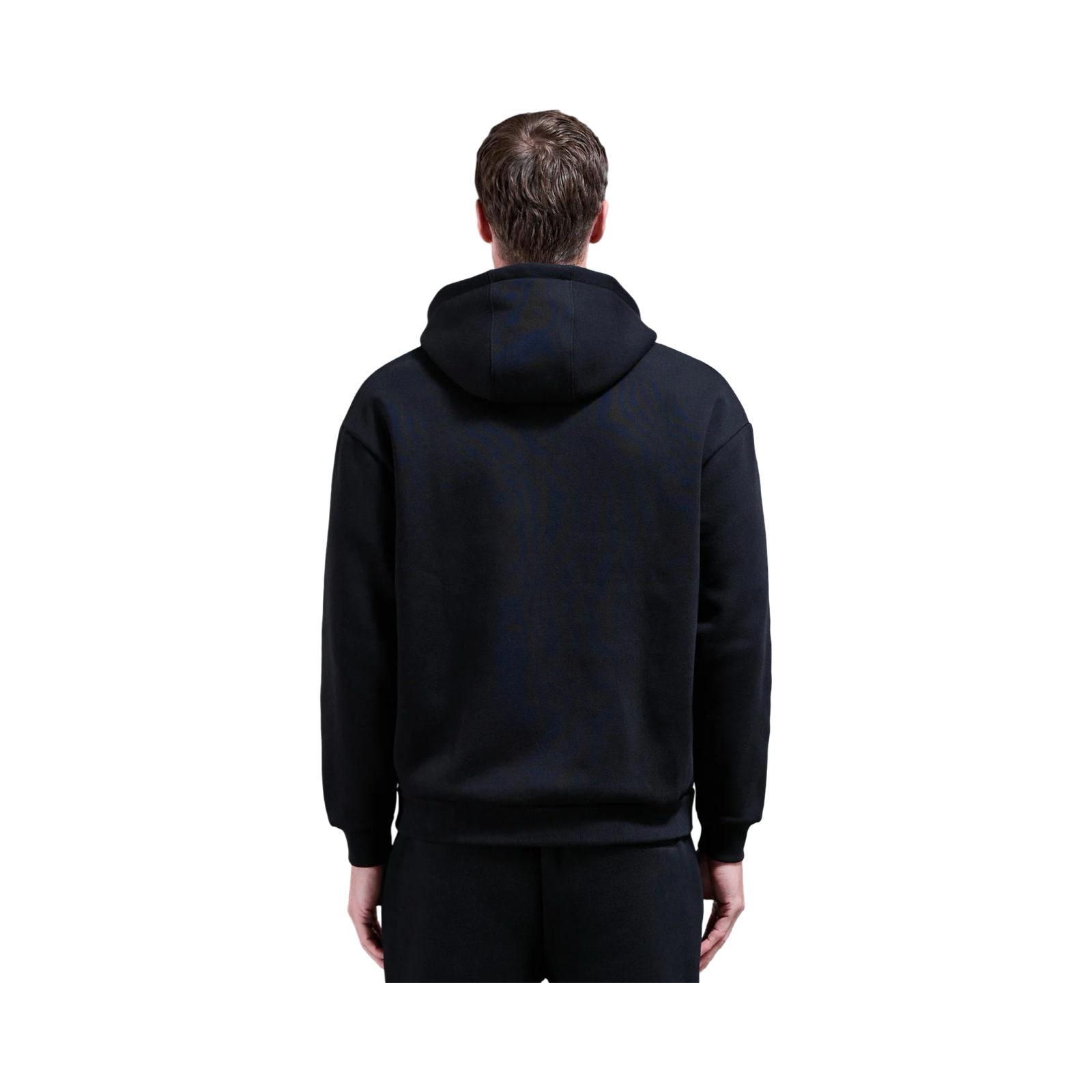 ARNE RELAXED ZIP THROUGH HOODIE BLACK