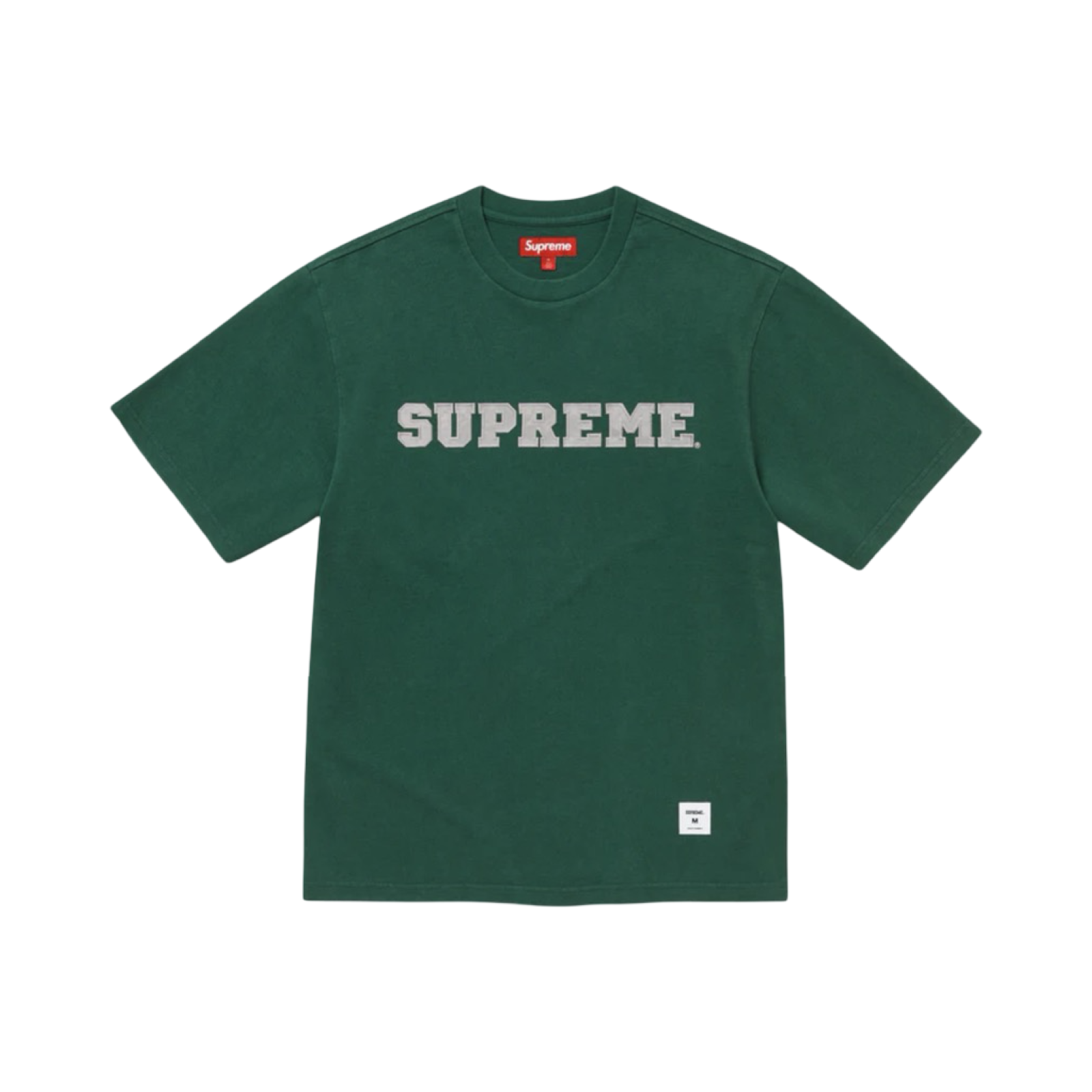 SUPREME COLLEGIATE APPLIQUÉ S/S TOP - DARK GREEN