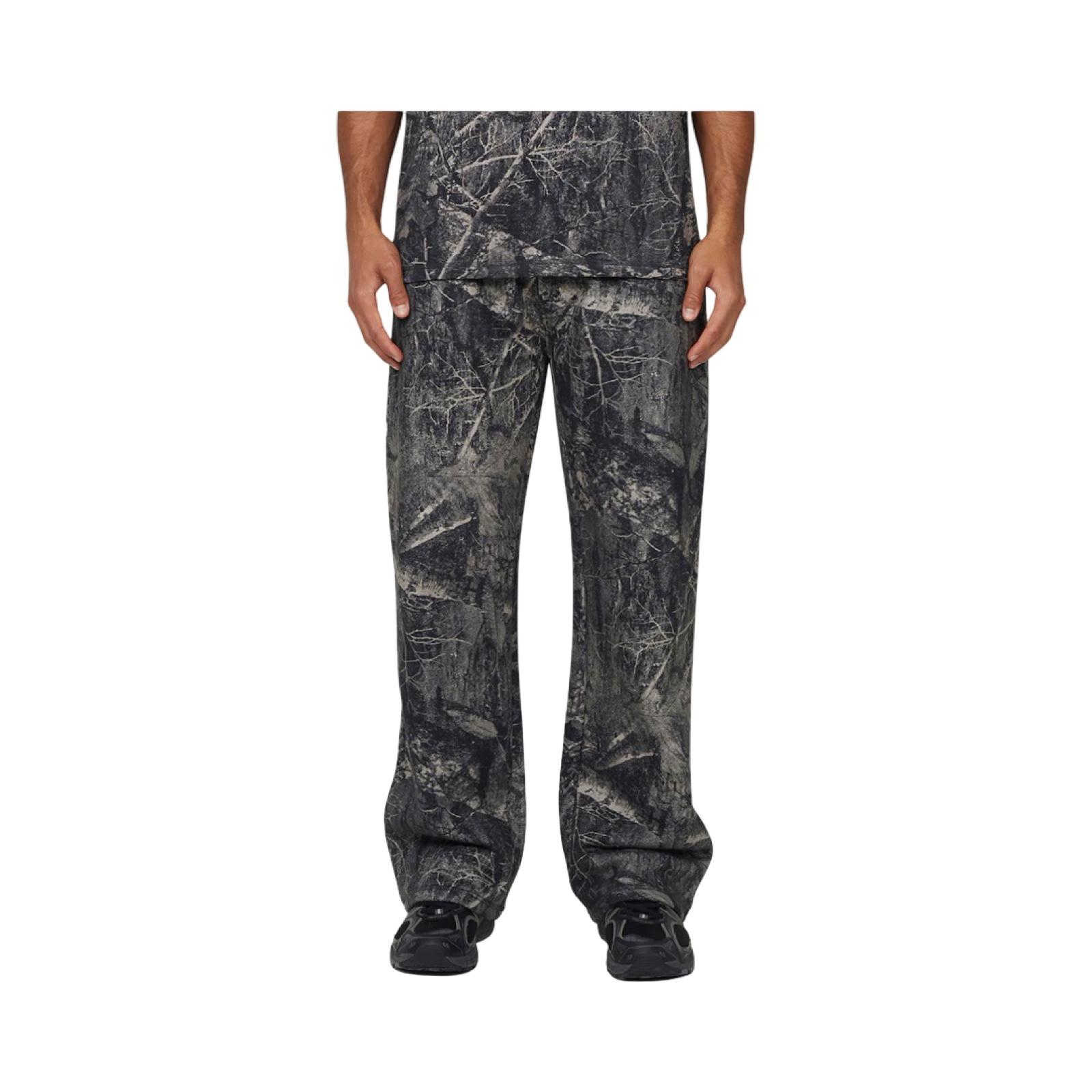GFN WOODLAND CAMO BLACK SWEATPANTS