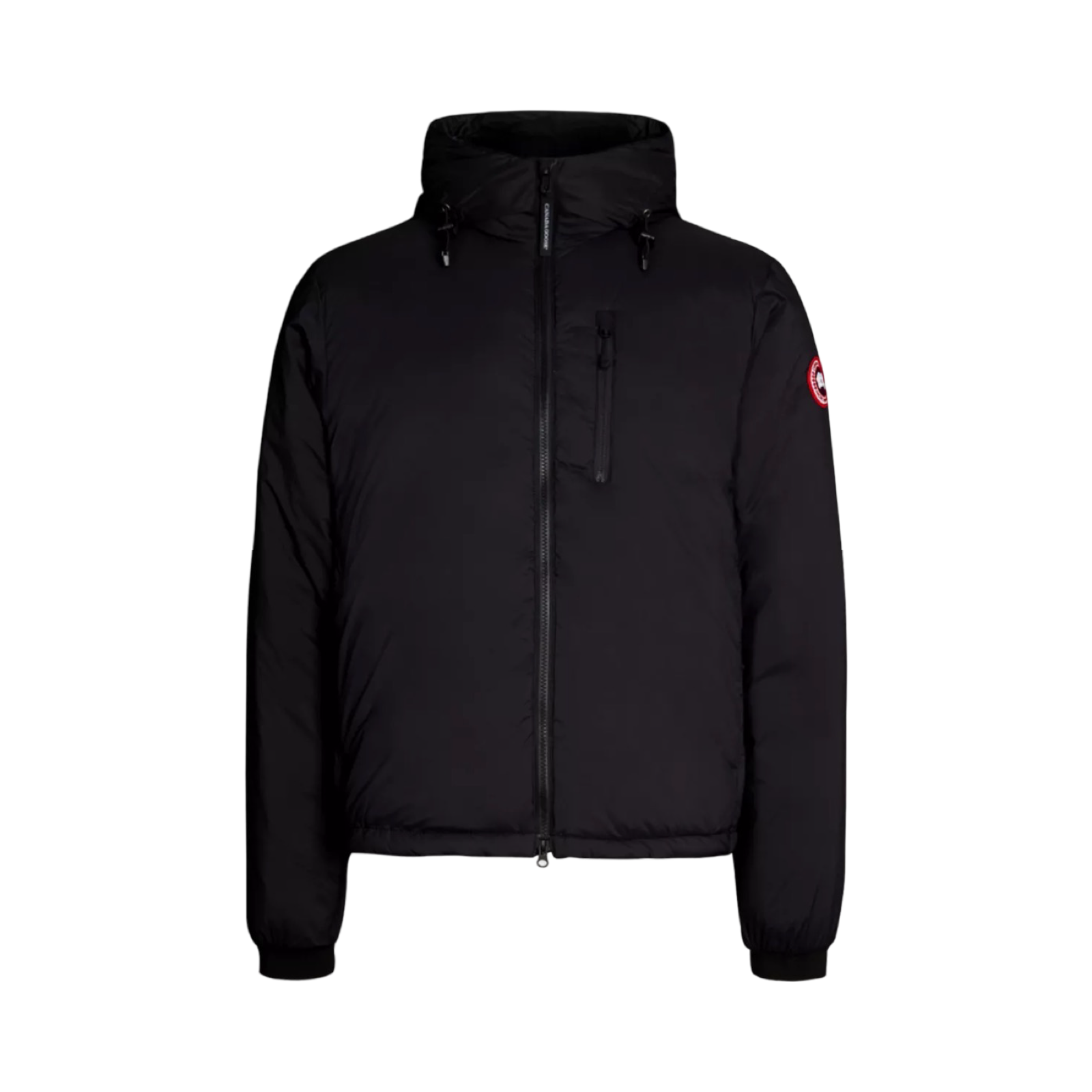 CANADA GOOSE LODGE LOGO-PATCH SHELL-DOWN HOODED PUFFER JACKET