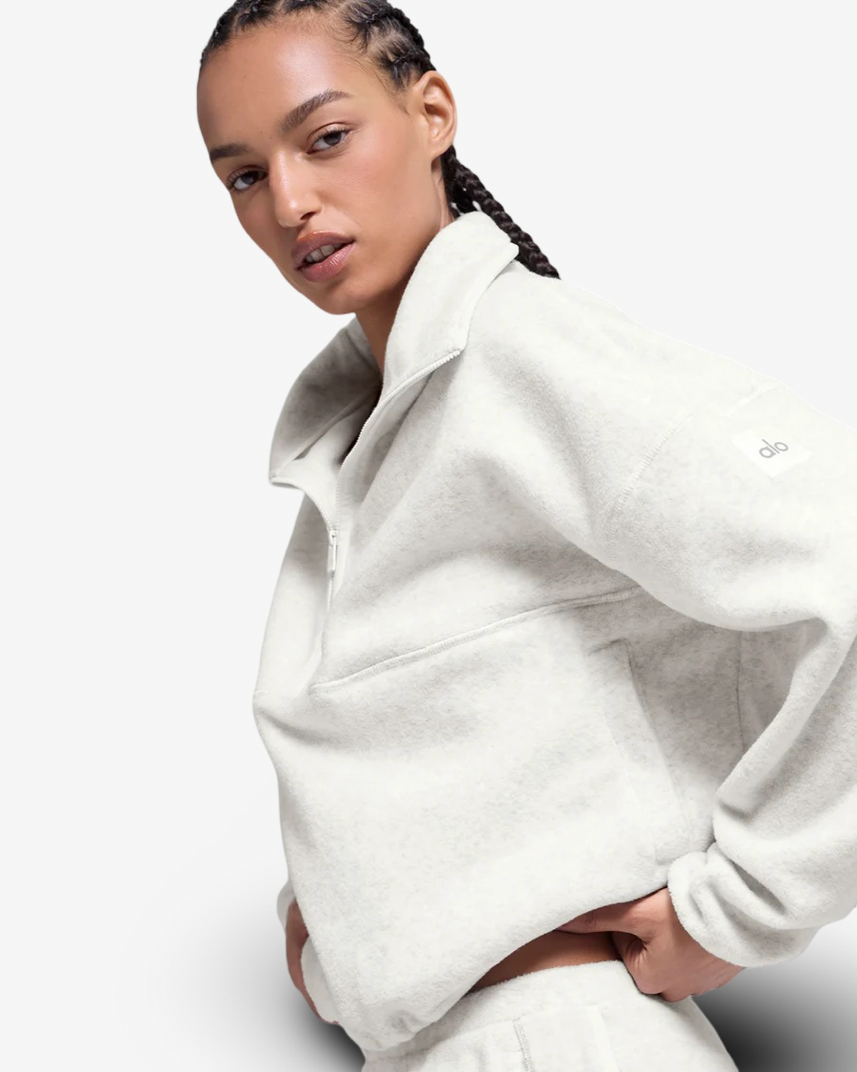 ALO POLAR FLEECE TRACKSUIT IN GREY