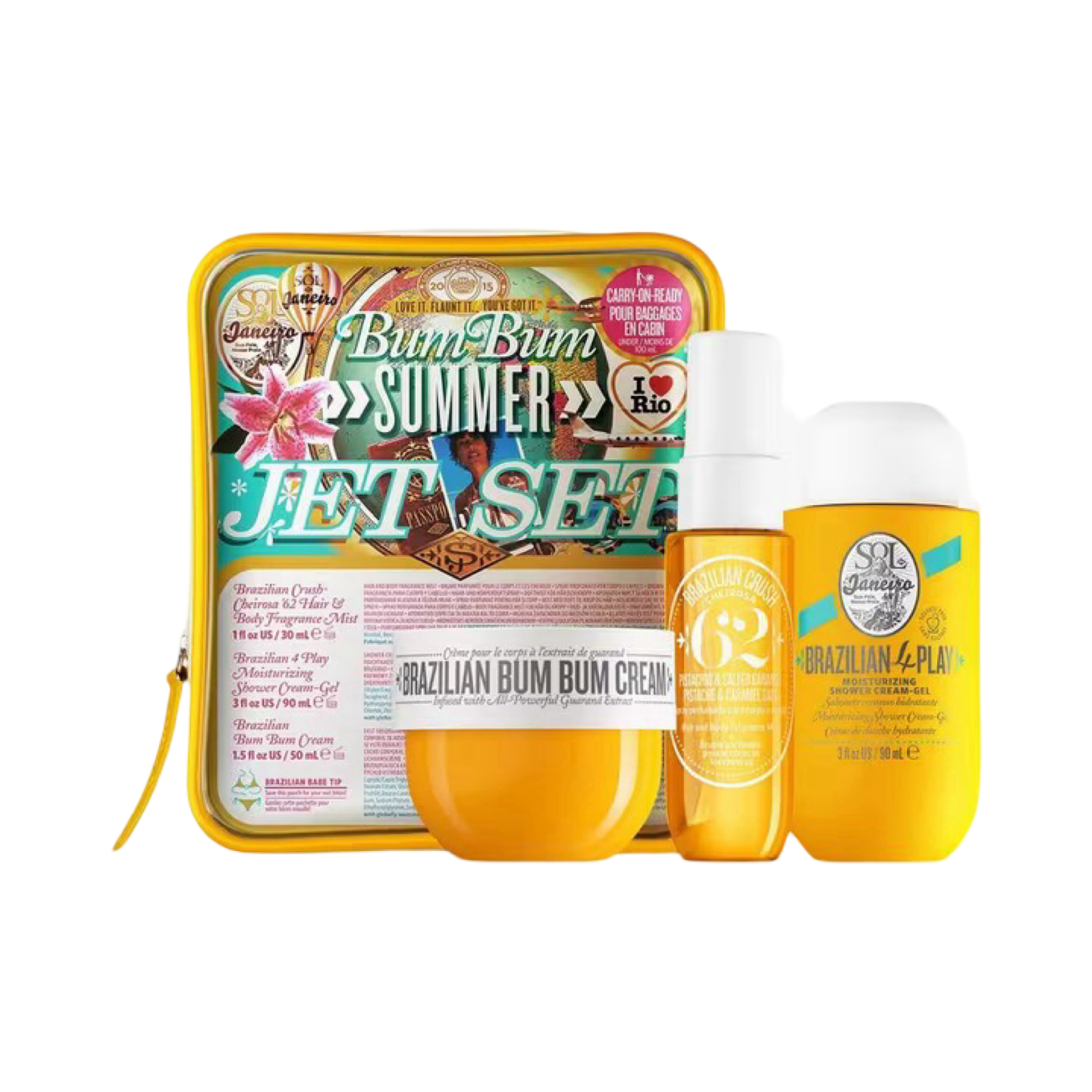 SOL DE JANEIRO BUM BUM SUMMER JET SET BODYCARE GIFT SET
