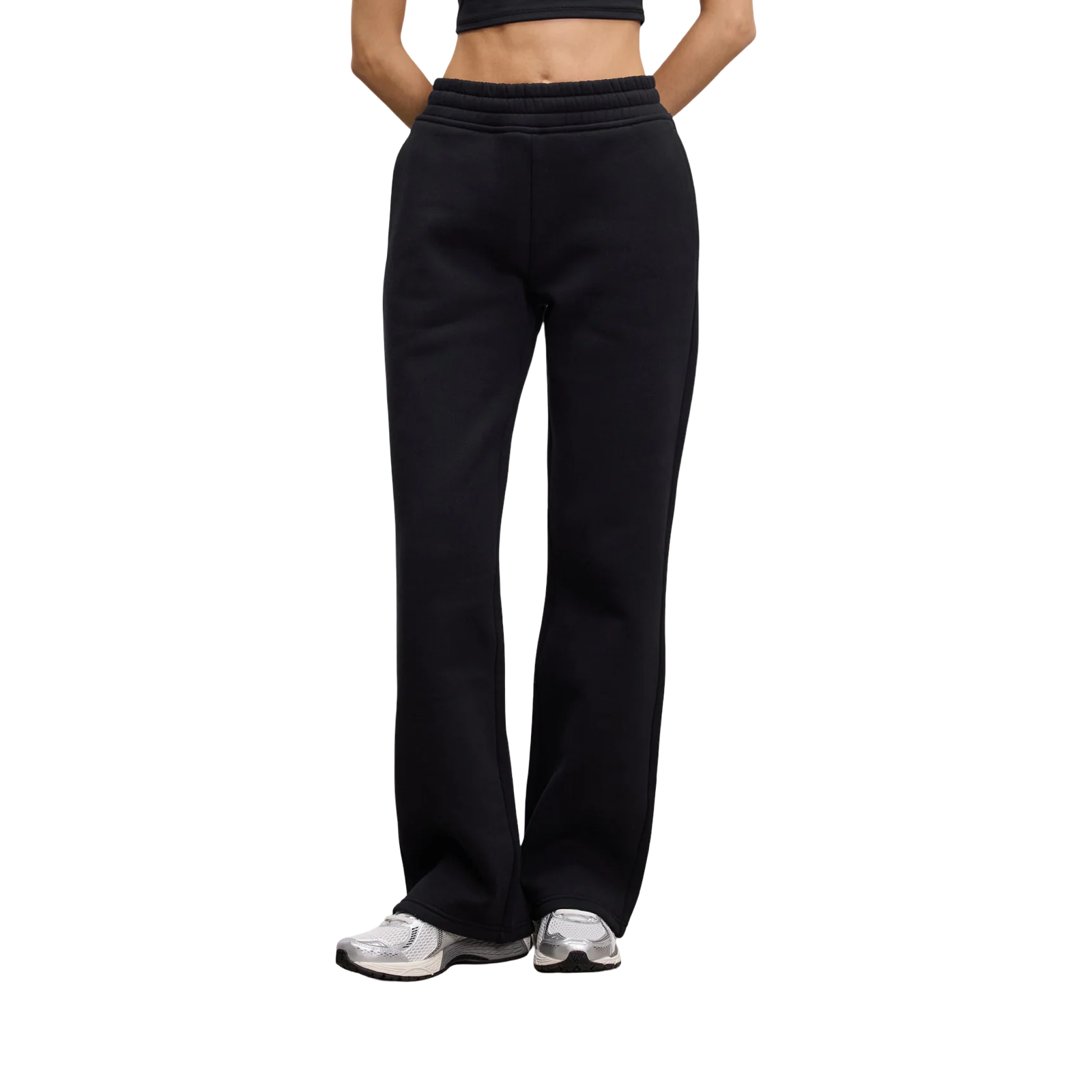 ARNE RELAXED STRAIGHT LEG JOGGER BLACK
