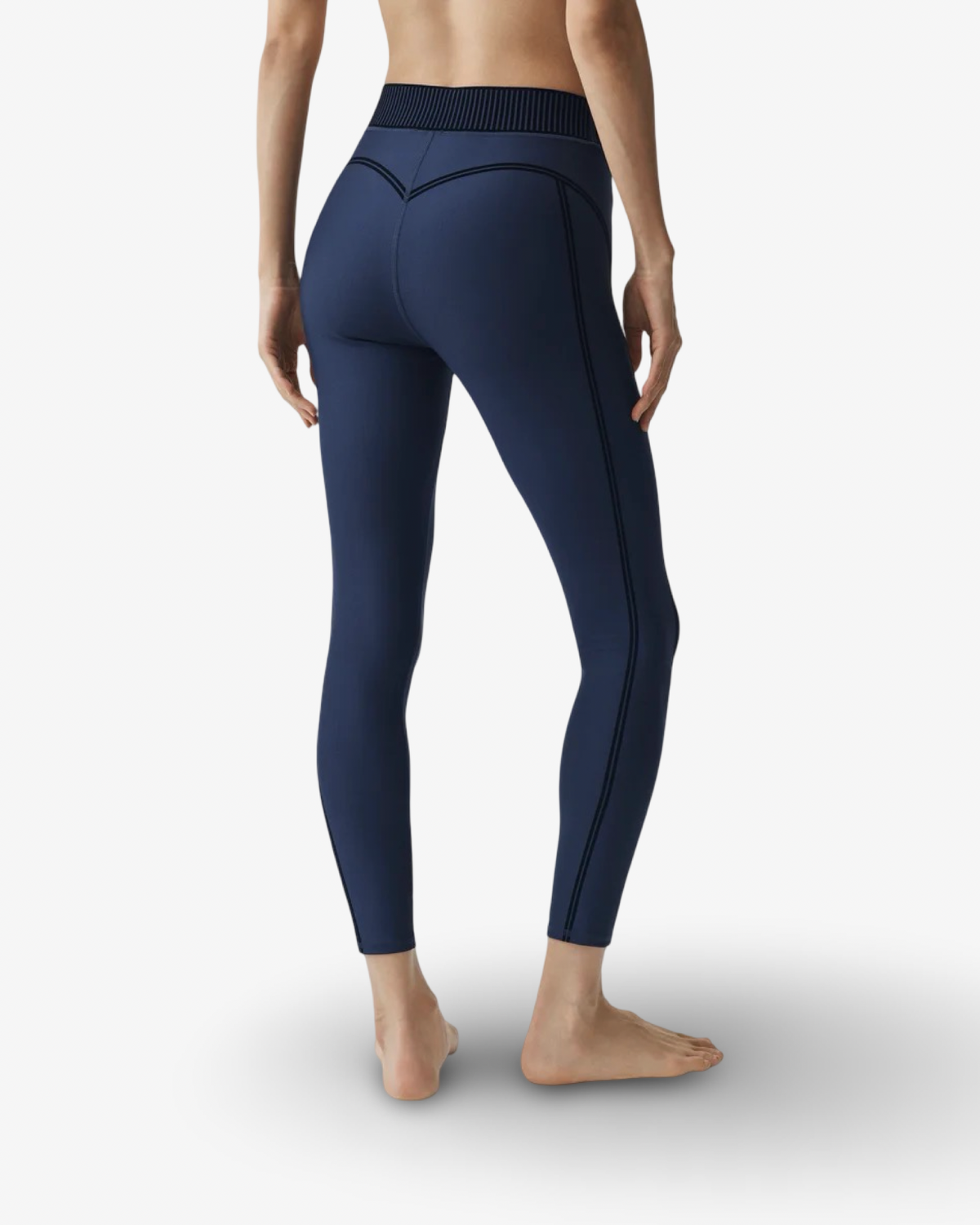 ALO AIRLIFT HIGH WAIST LEGGINGS & BRA SET IN NAVY