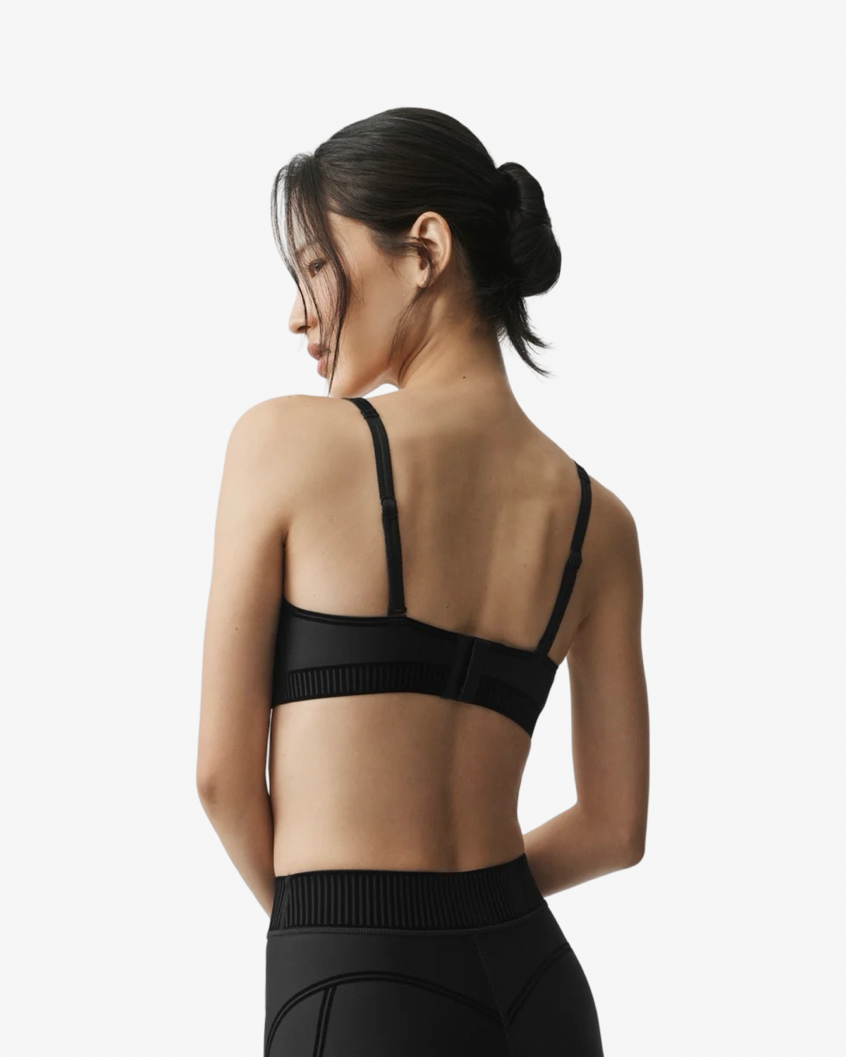 ALO AIRLIFT HIGH WAIST LEGGINGS & BRA SET IN BLACK