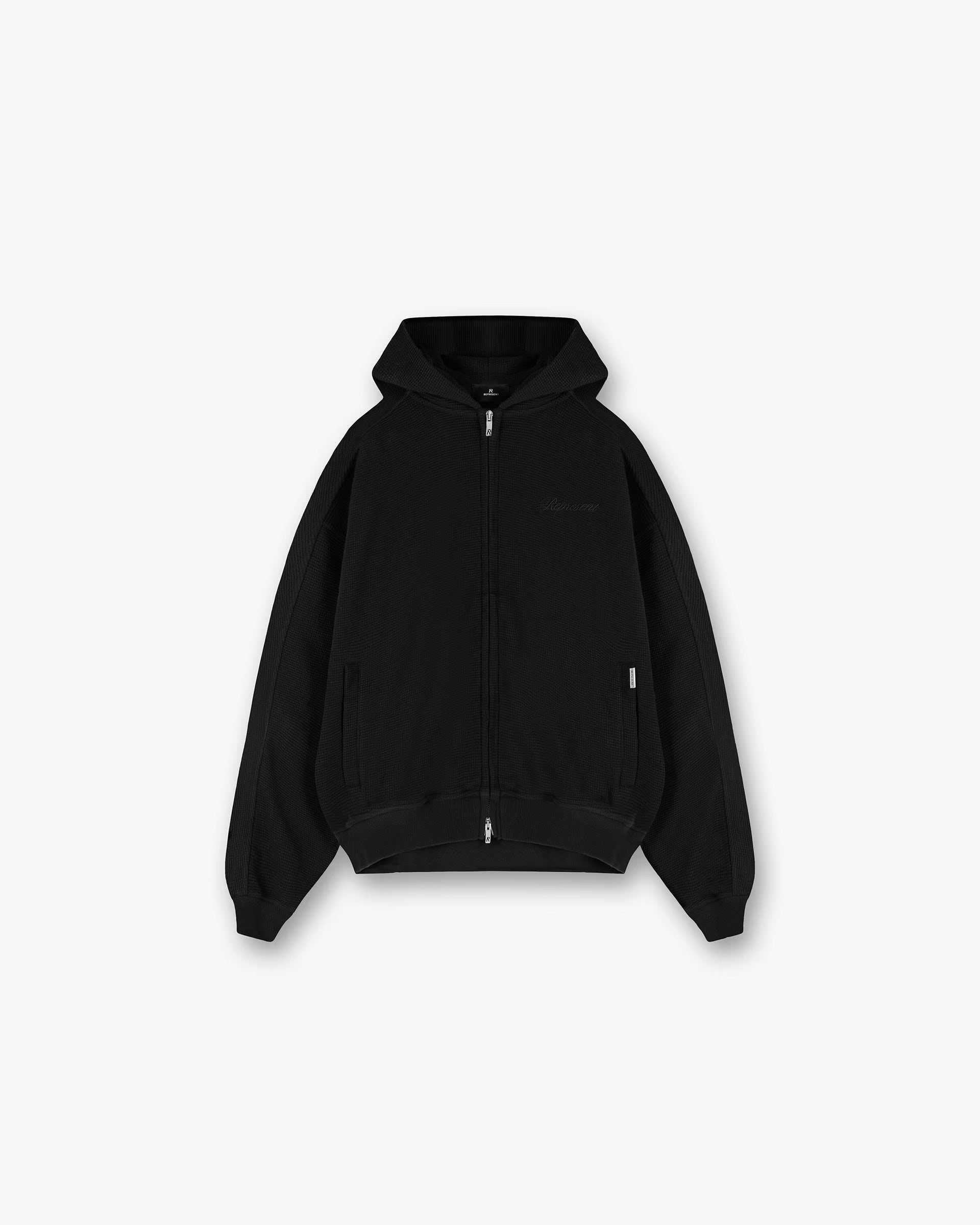 REPRESENT WAFFLE ZIP THROUGH HOODIE