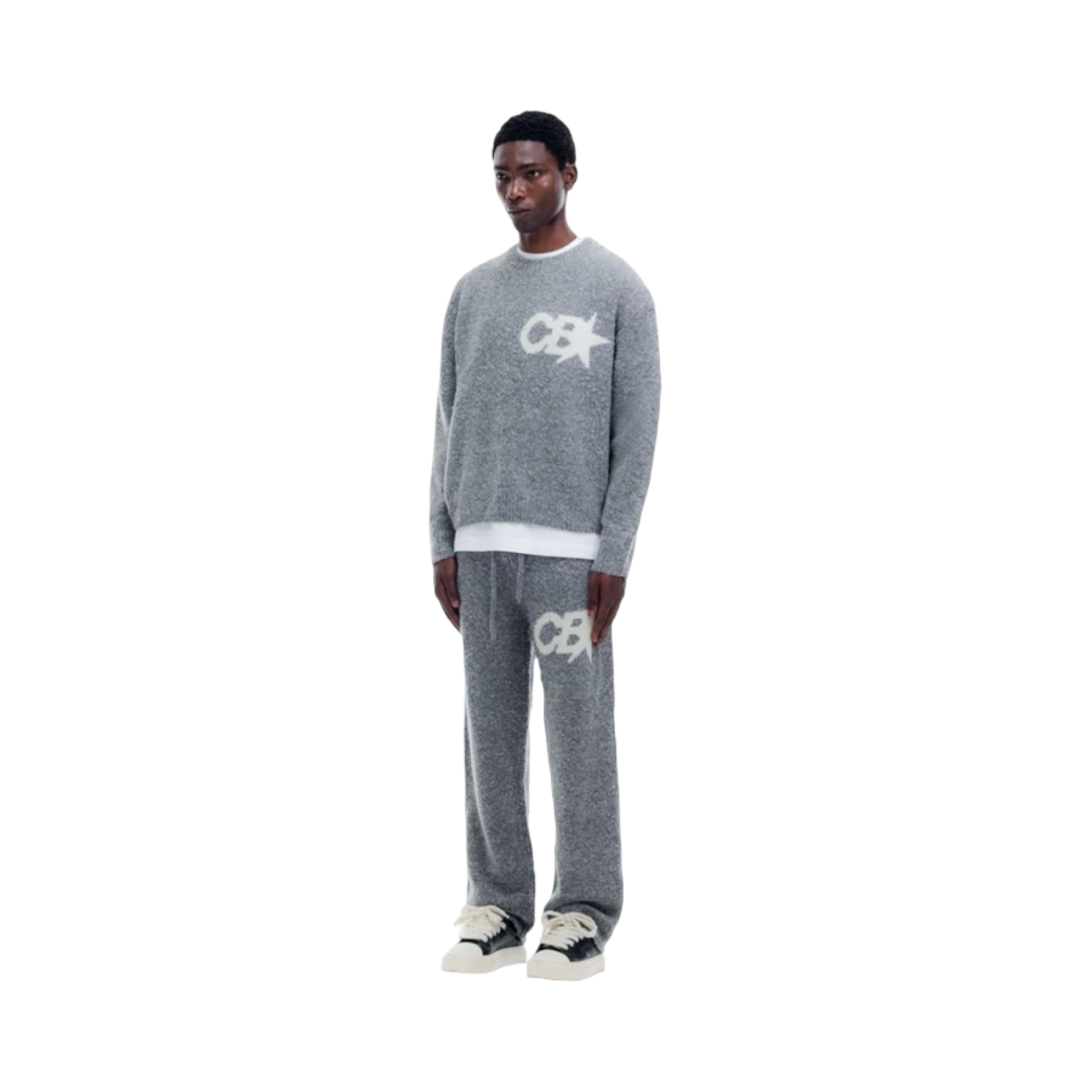 COLE BUXTON CB STAR KNIT SWEATER