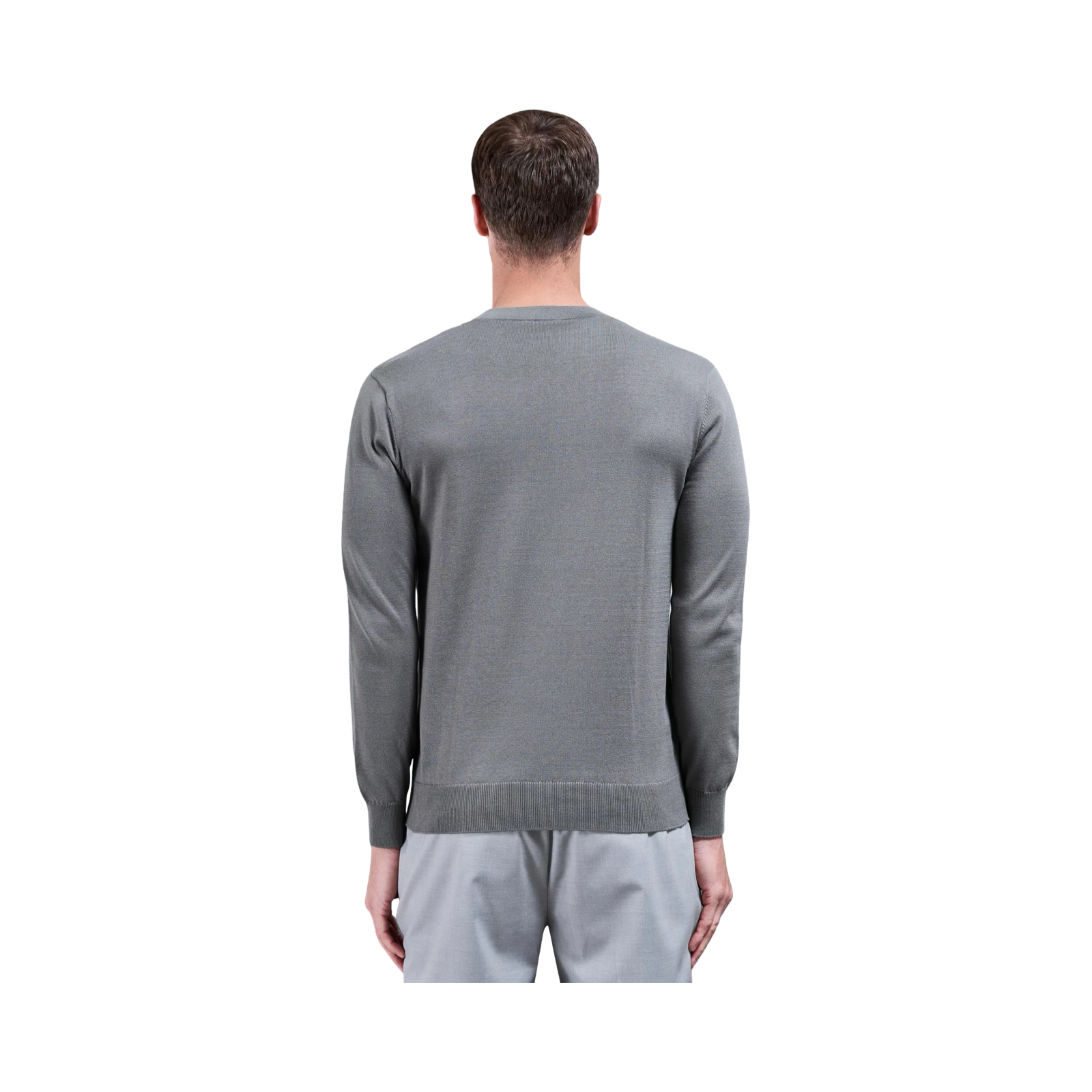 ARNE COTTON KNITTED SWEATSHIRT SAGE