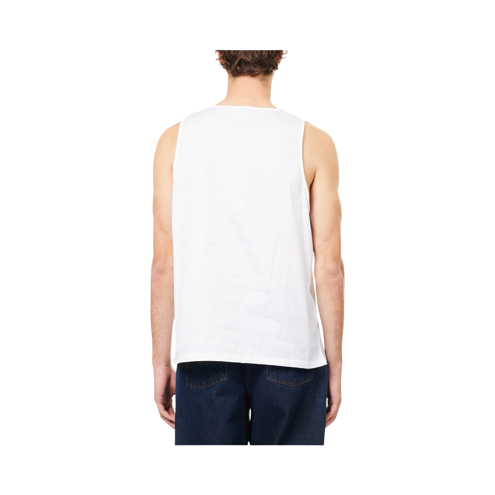 GALLERY DEPT RESORT SLEEVELESS COTTON-POPLIN TOP - WHITE