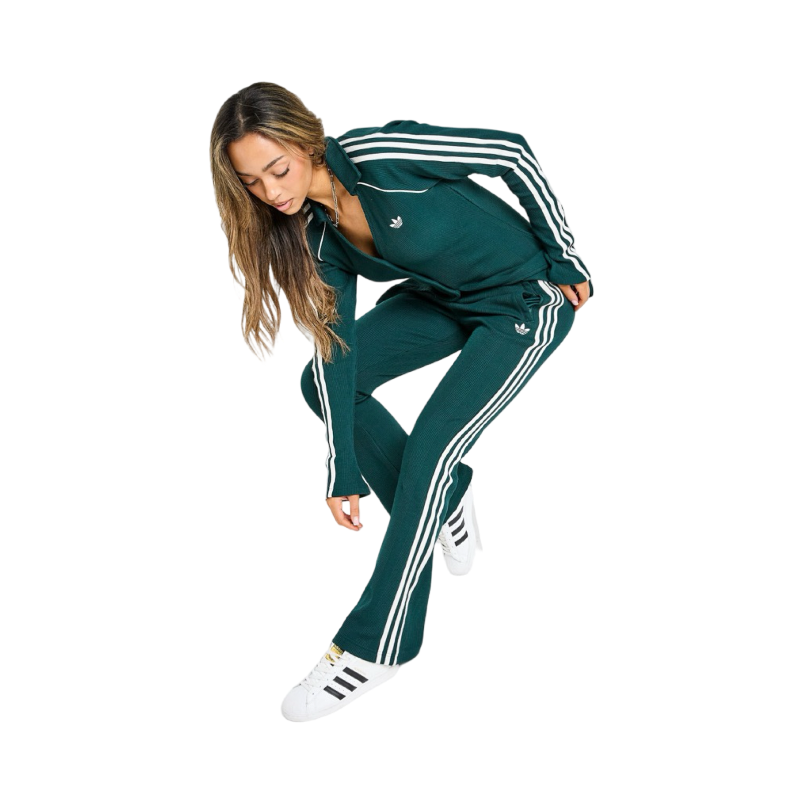 ADIDAS ORIGINALS WAFFLE FLARED JOGGERS