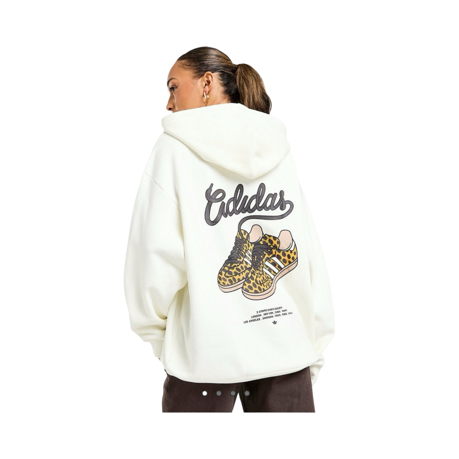 ADIDAS ORIGINALS LEOPARD SAMBA OVERHEAD HOODIE