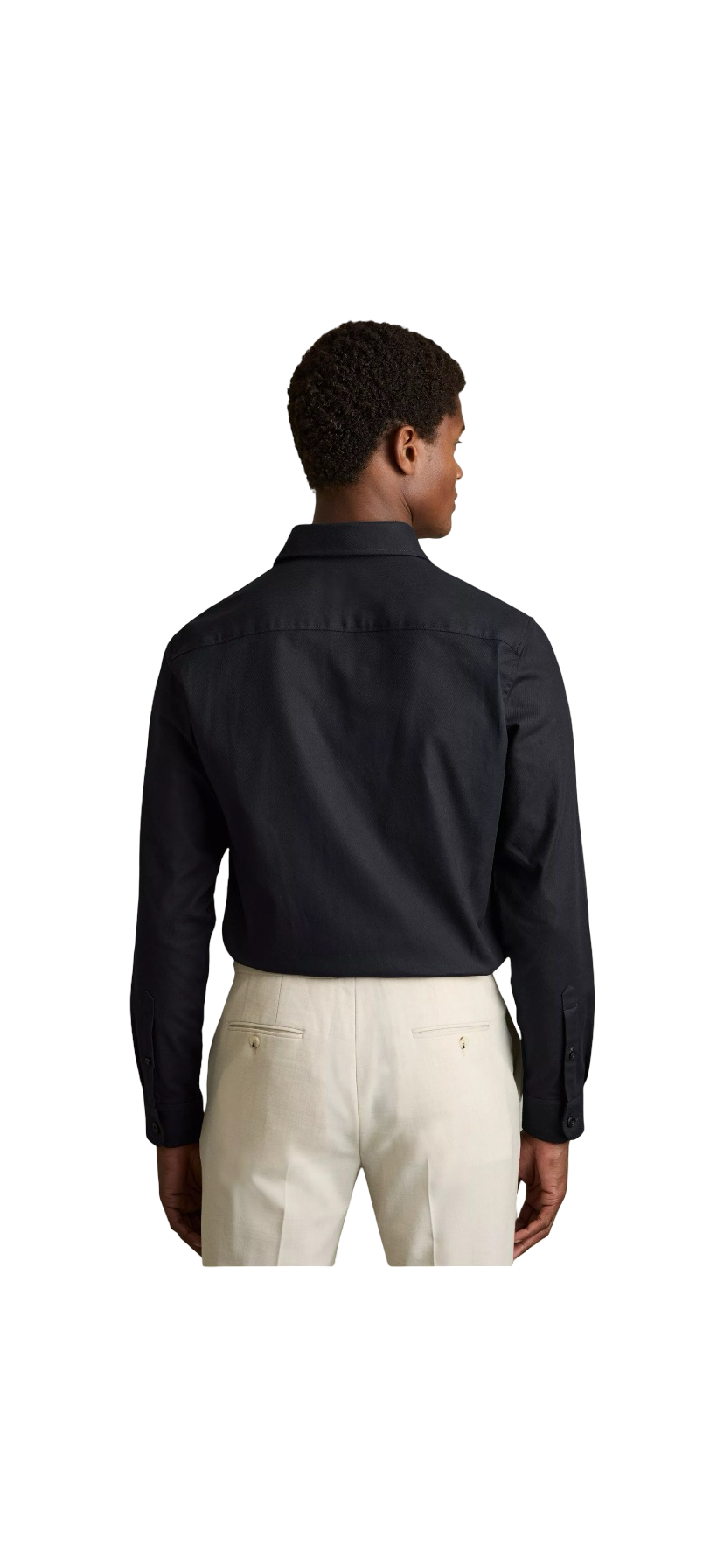 REISS COTTON TWILL TWIN POCKET OVERSHIRT NAVY