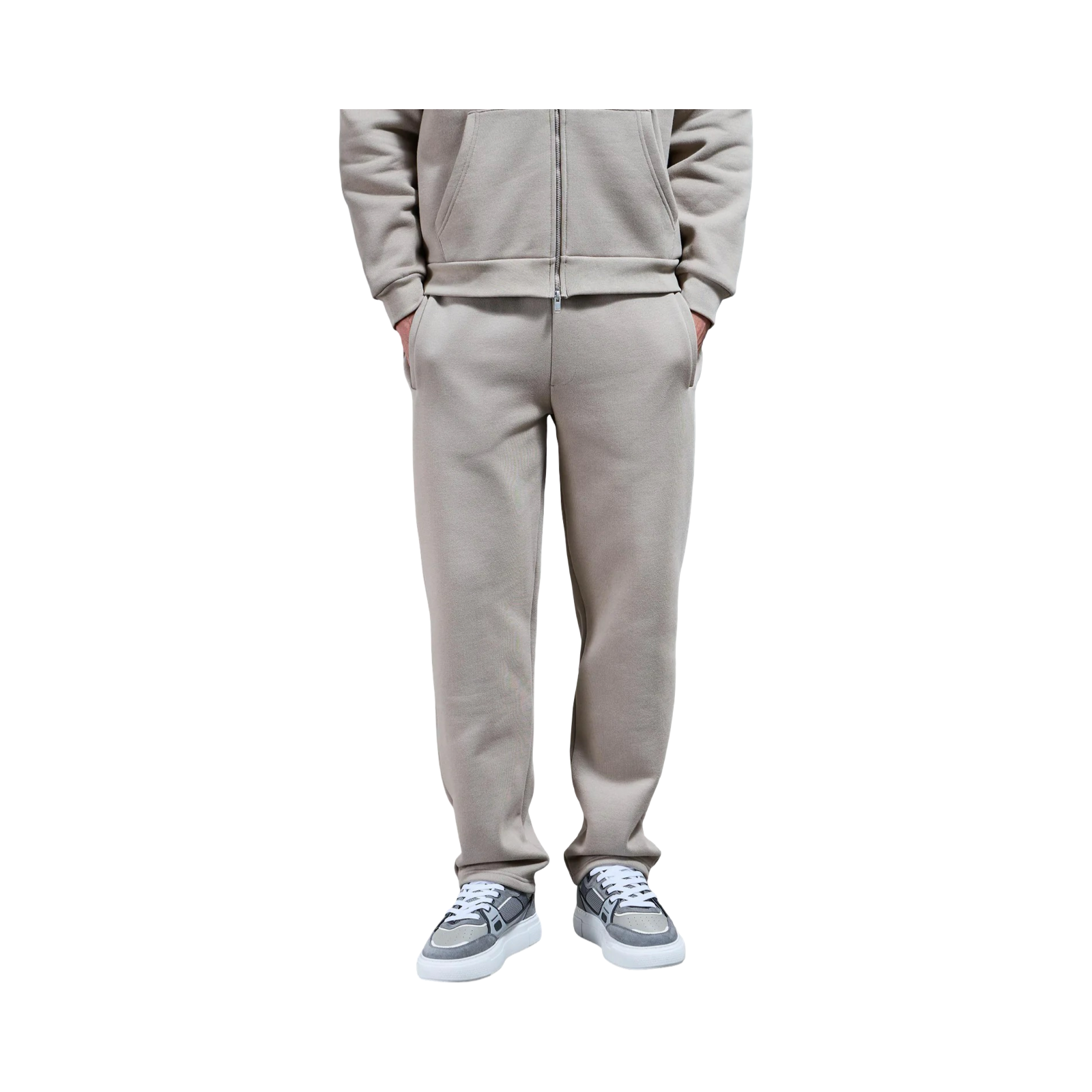 ARNE RELAXED FIT STRAIGHT LEG JOGGER STONE