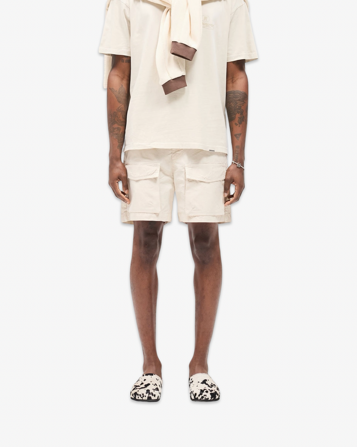 REPRESENT FRONT POCKET CARGO SHORT CHAMPAGNE