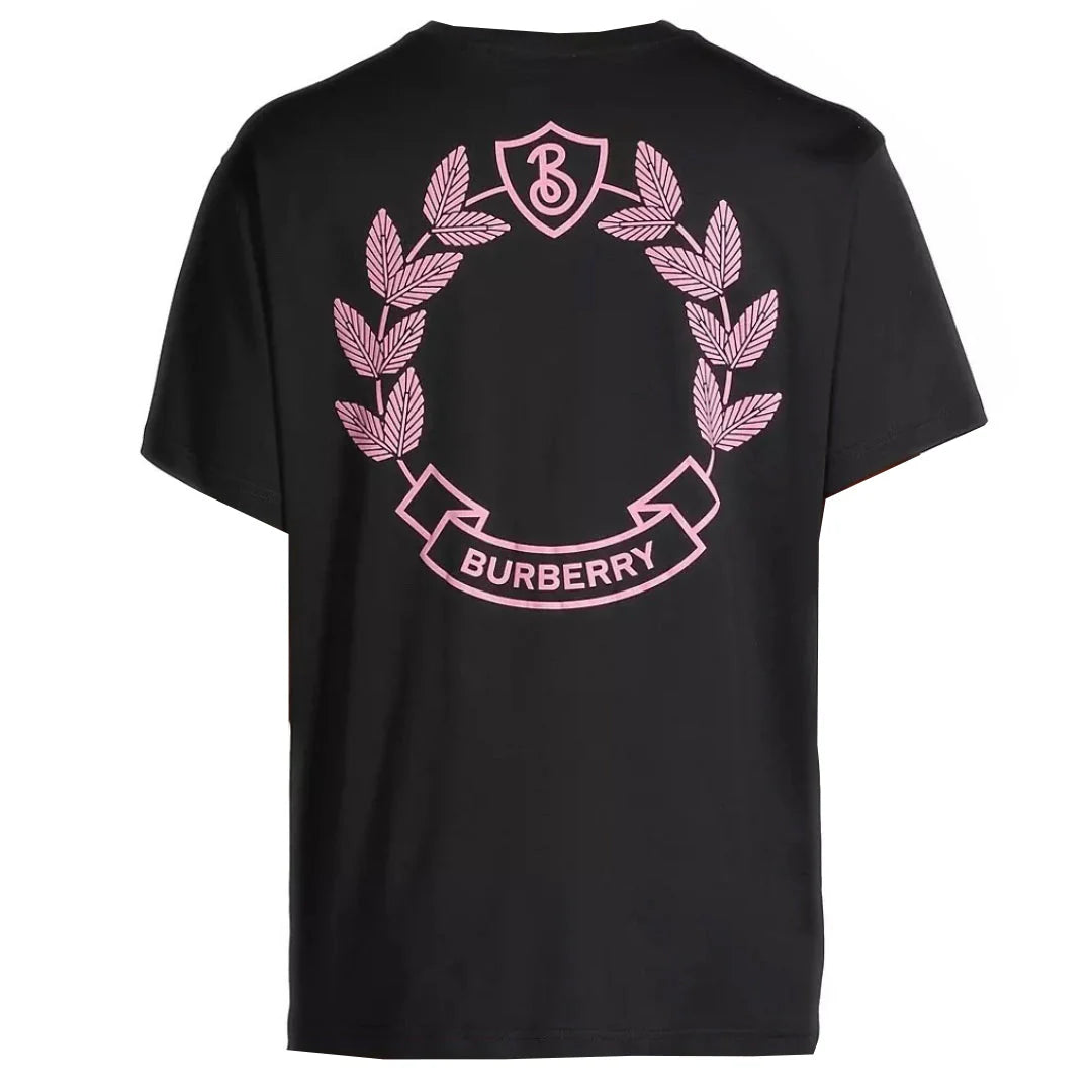 BURBERRY BRANDED BACK LOGO BLACK T SHIRT
