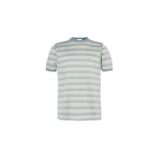 ARNE MERCERISED STRIPED T SHIRT