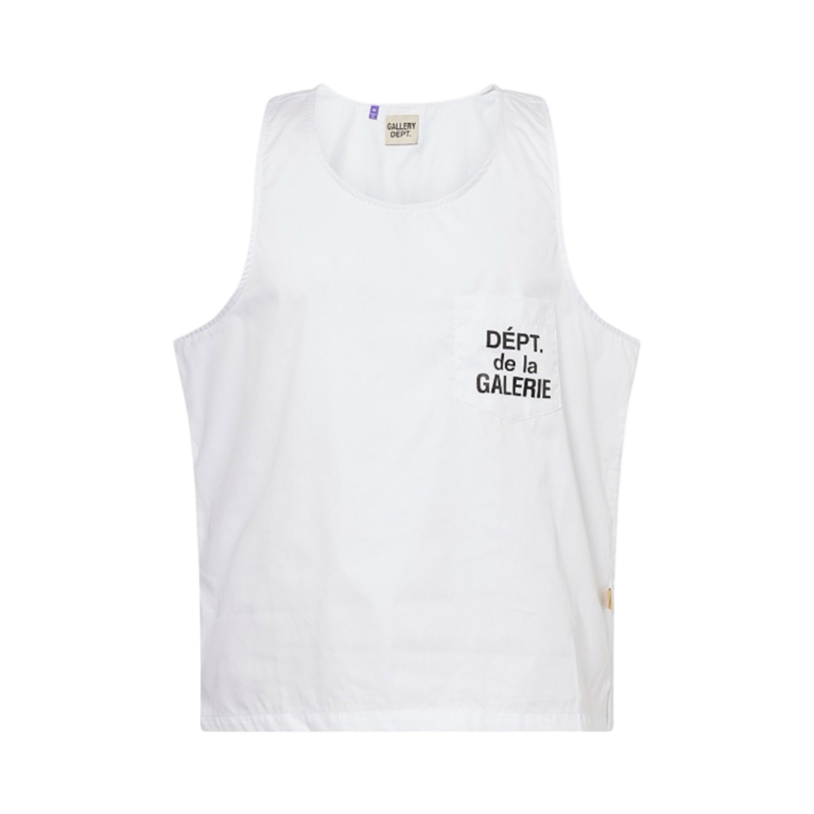 GALLERY DEPT RESORT SLEEVELESS COTTON-POPLIN TOP - WHITE