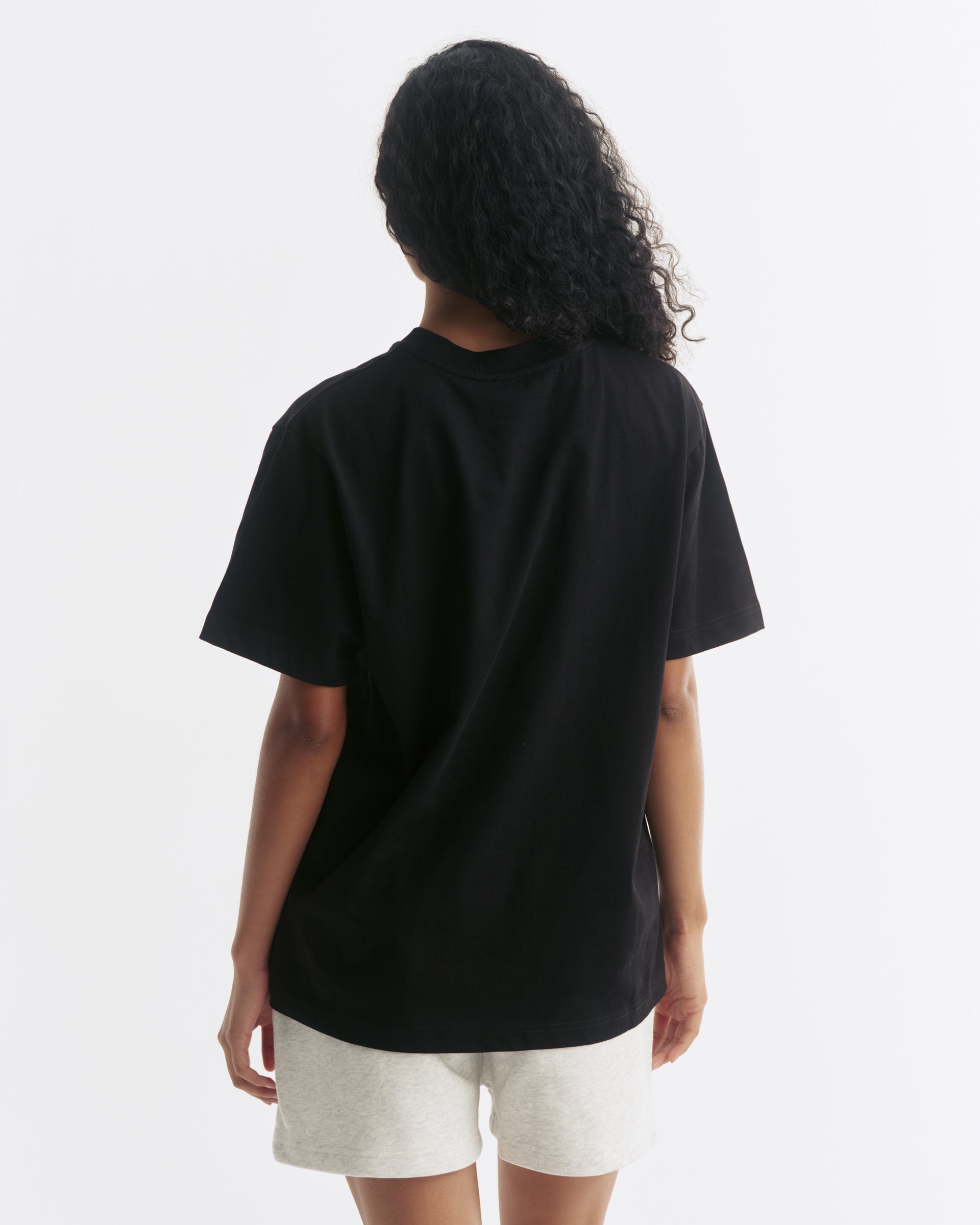 Ada Short Sleeve Oversized T-Shirt - Black/White