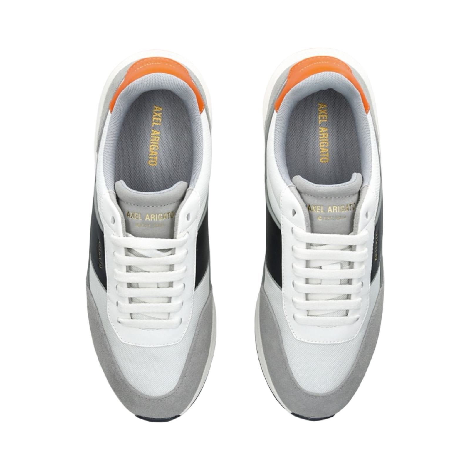 AXEL ARIGATO GENESIS NEO RUNNER SUEDE AND LEATHER LOW-TOP TRAINERS