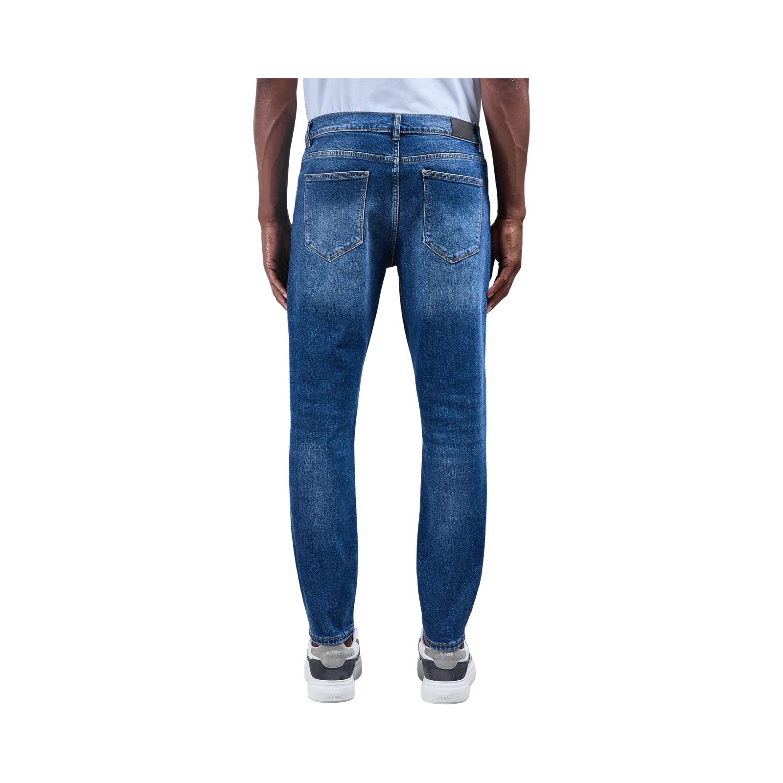 LARNE SLIM FIT DENIM JEANS MID BLUE
