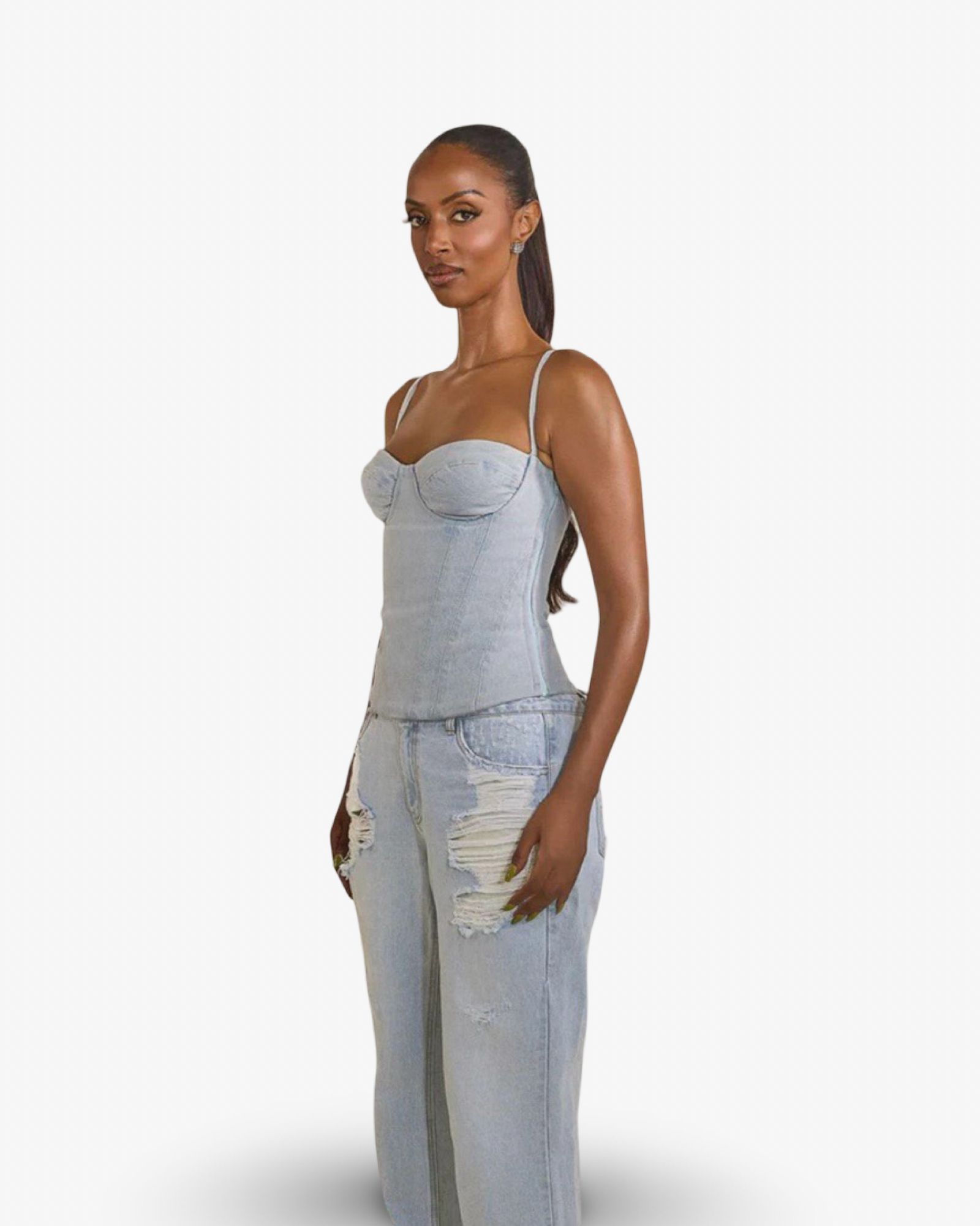 MARS THE LABEL EVERLY CORSET - DENIM